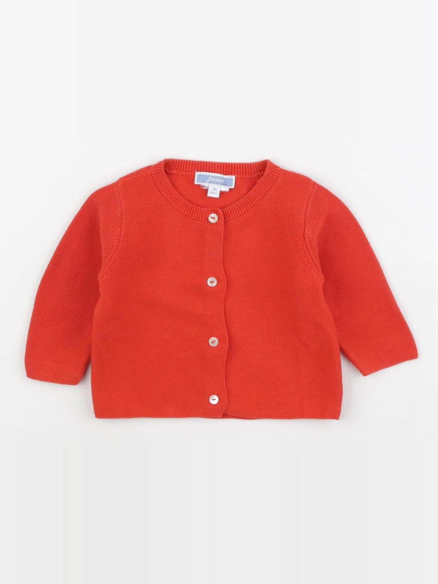 Jacadi - gilet rouge - 3 mois