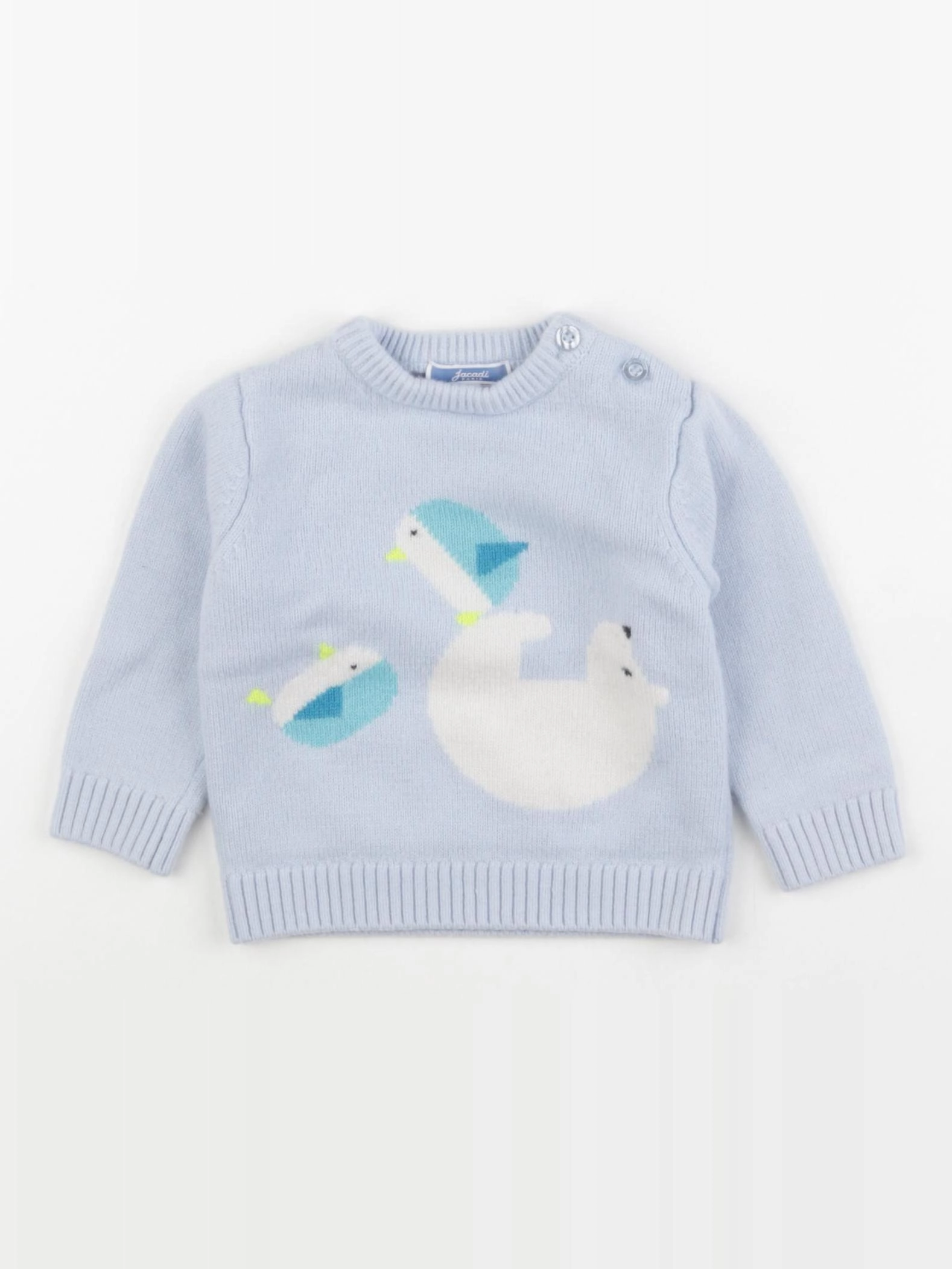Jacadi - pull bleu - 12 mois