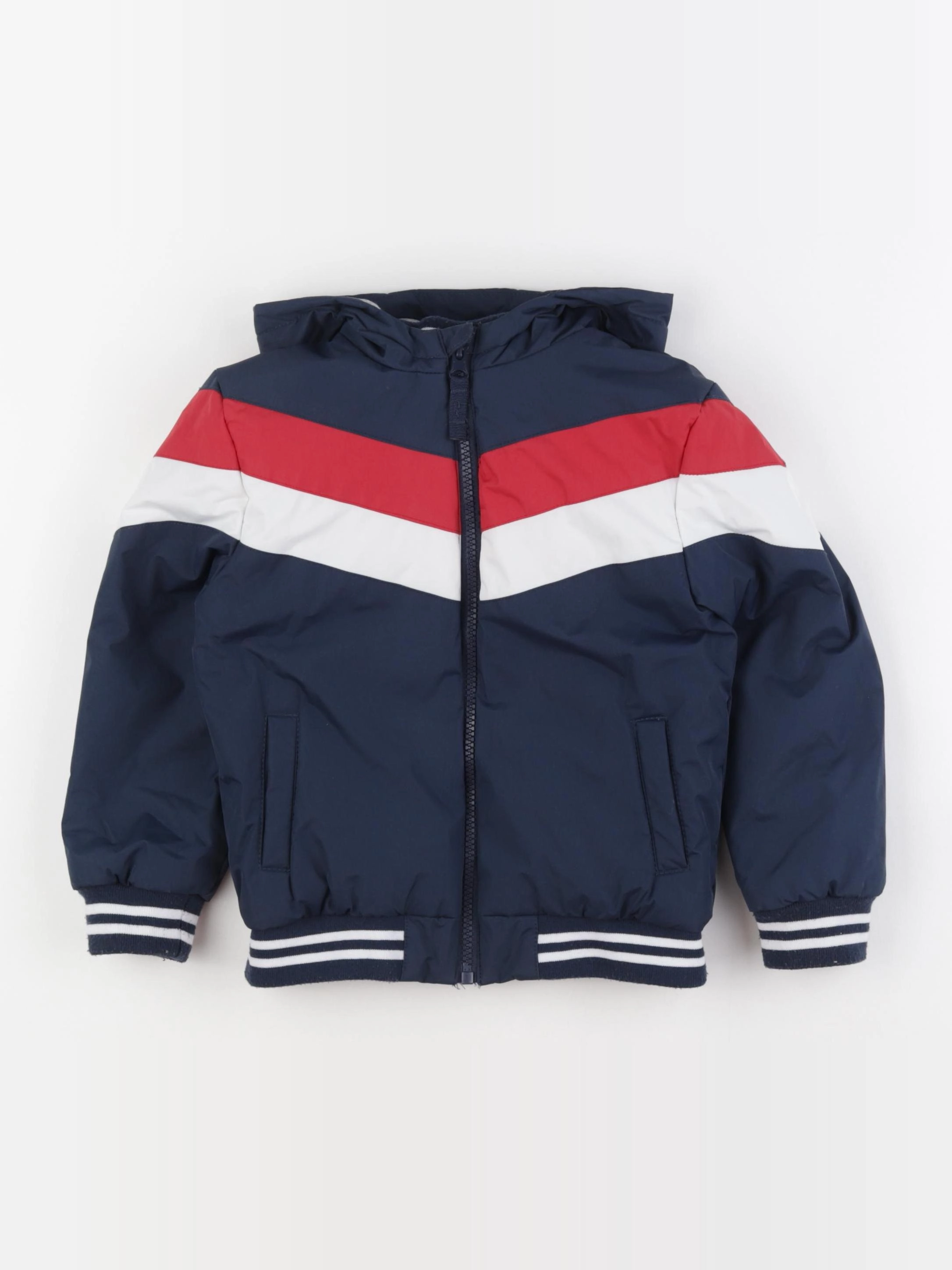 Vertbaudet - veste doublé bleu - 5 ans