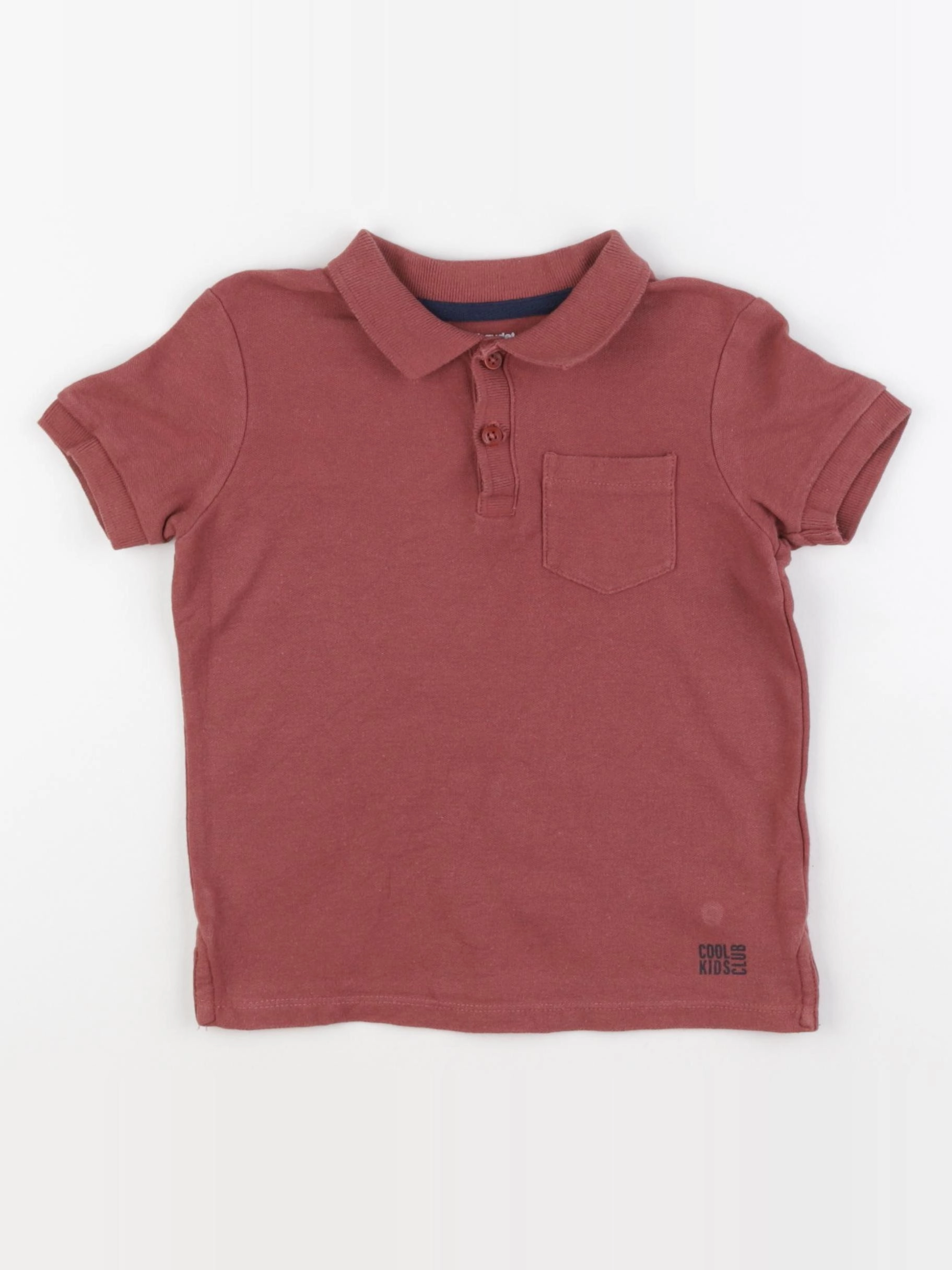 Vertbaudet - polo rouge - 5 ans