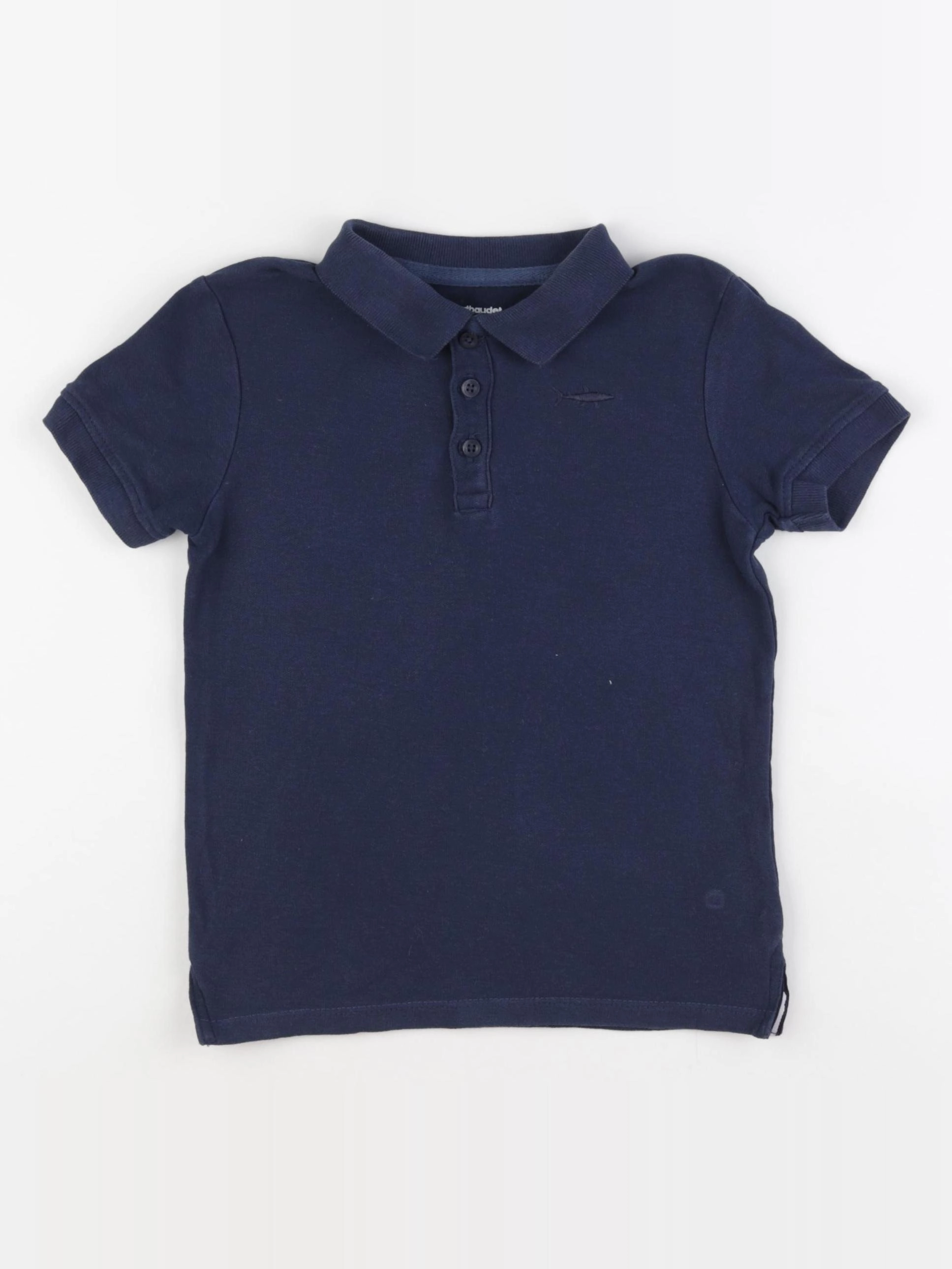 Vertbaudet - polo bleu - 6 ans