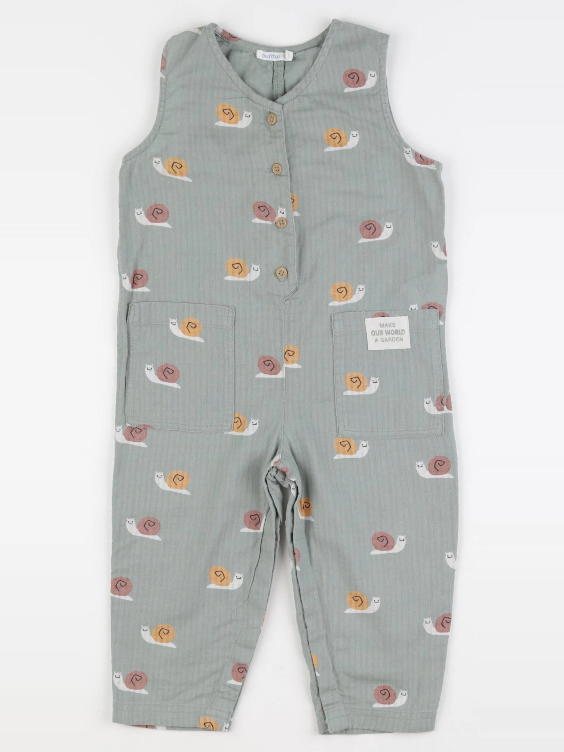 Boutchou - combinaison vert - 18 mois