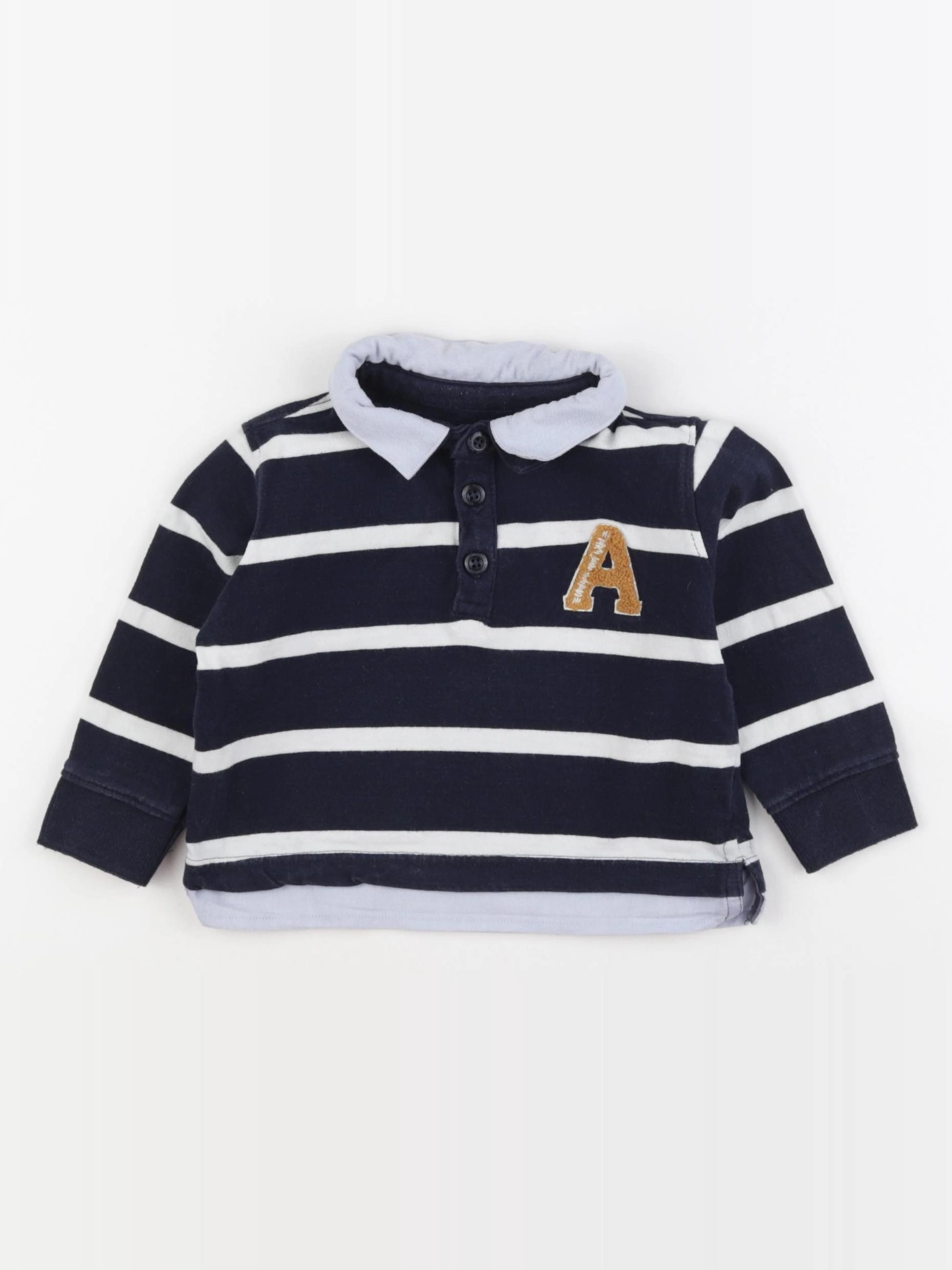 Vertbaudet - sweat bleu - 2 ans