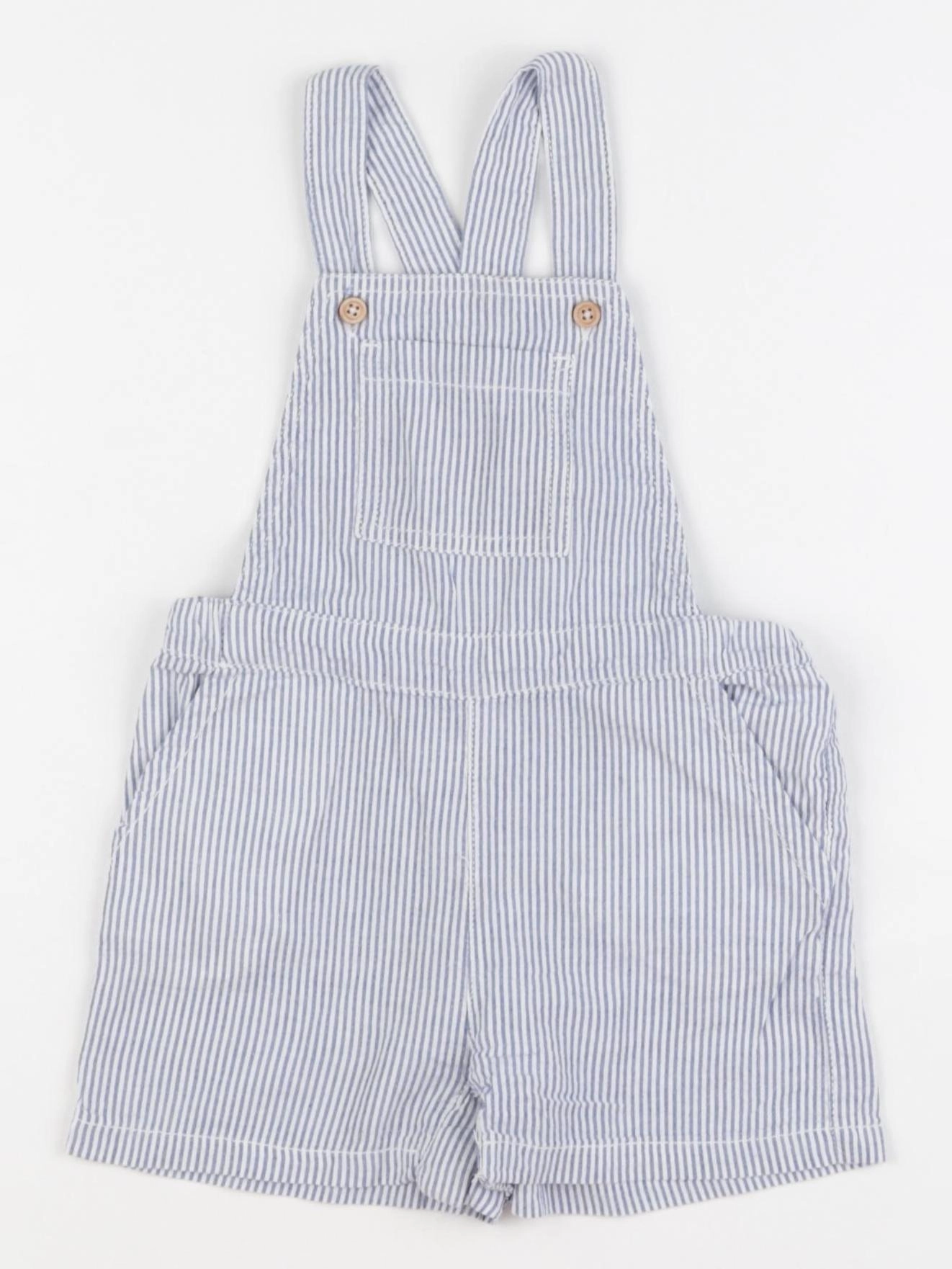 Boutchou - salopette blanc, bleu - 18 mois