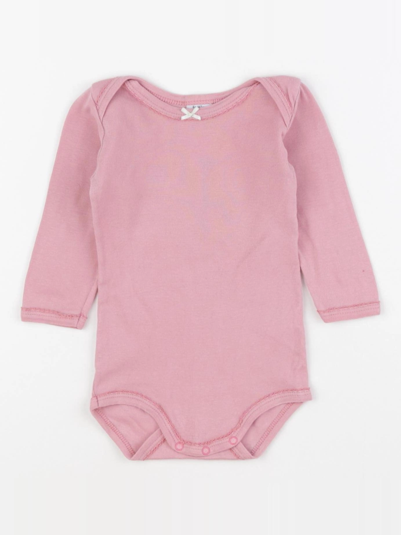 Petit Bateau - body rose - 6 mois