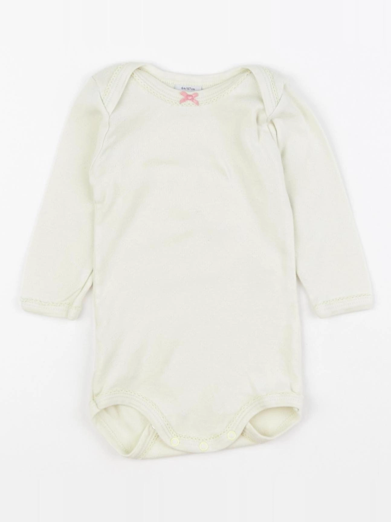 Petit Bateau - body jaune - 6 mois