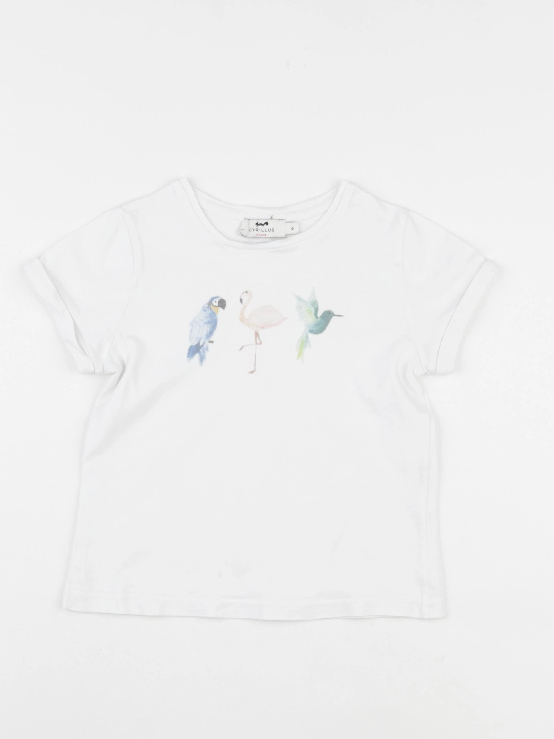 Cyrillus - tee-shirt blanc - 6 ans