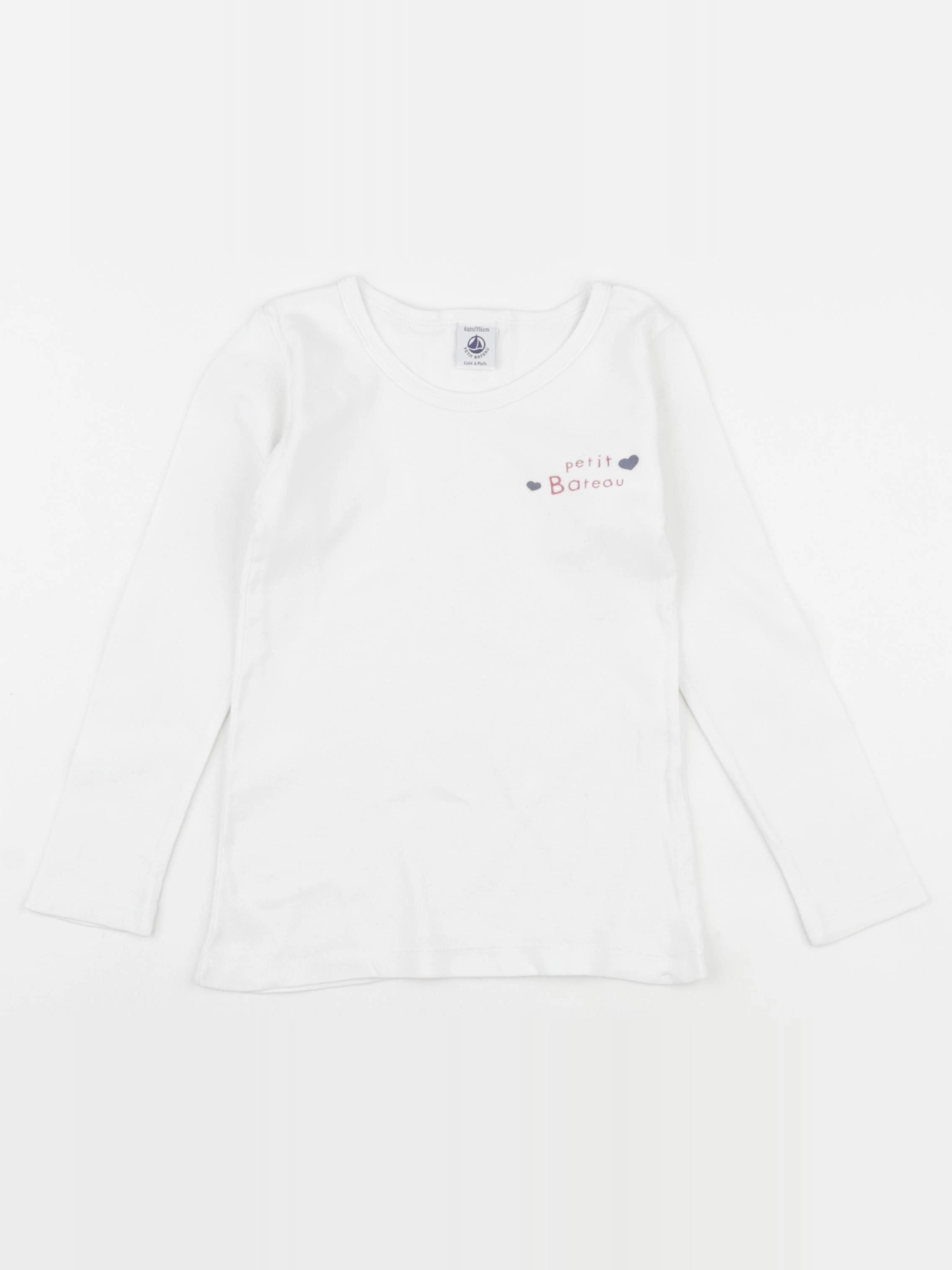 Petit Bateau - maillot de corps blanc - 6 ans