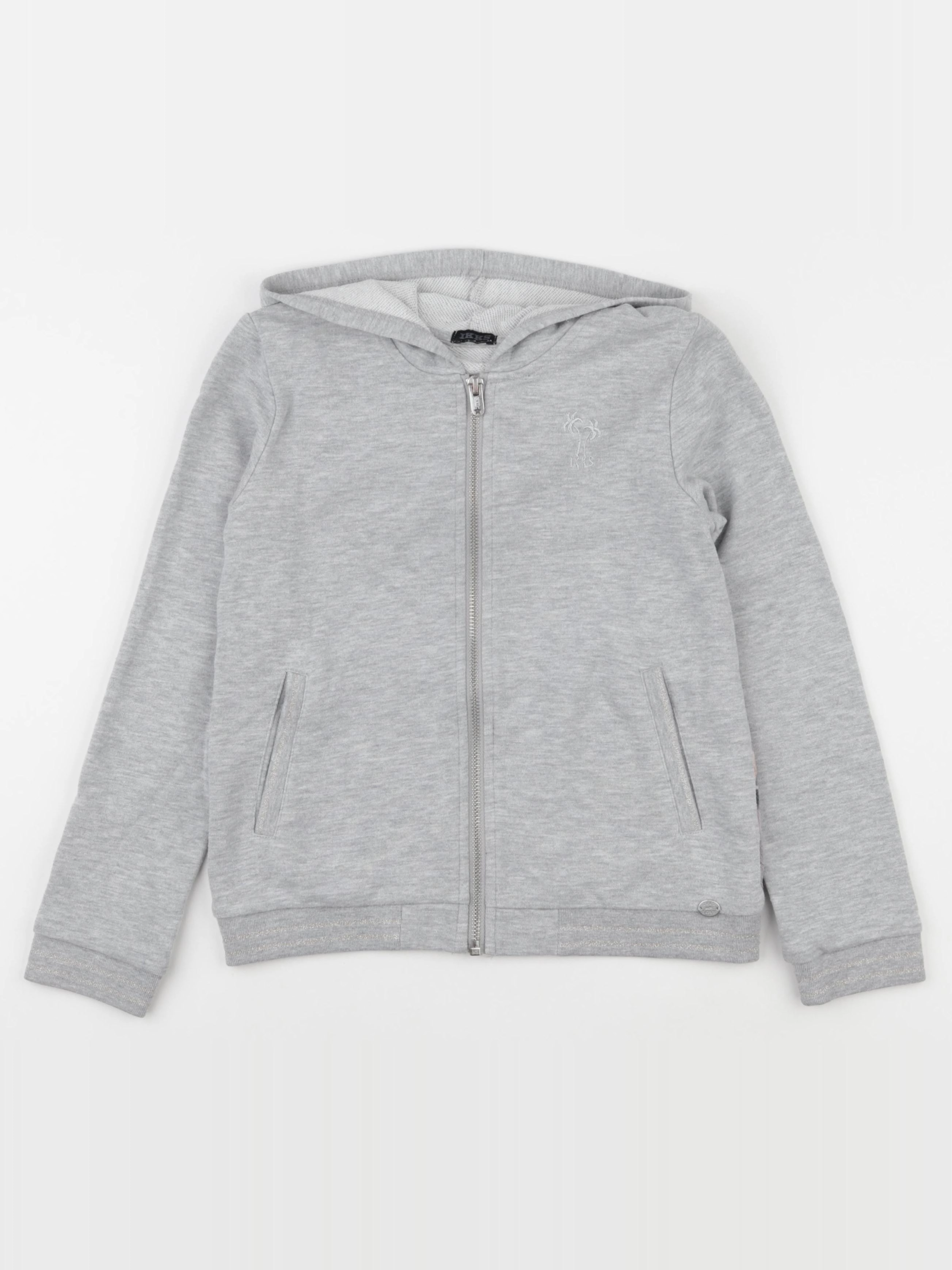 IKKS - sweat imprimé au dos gris - 10 ans