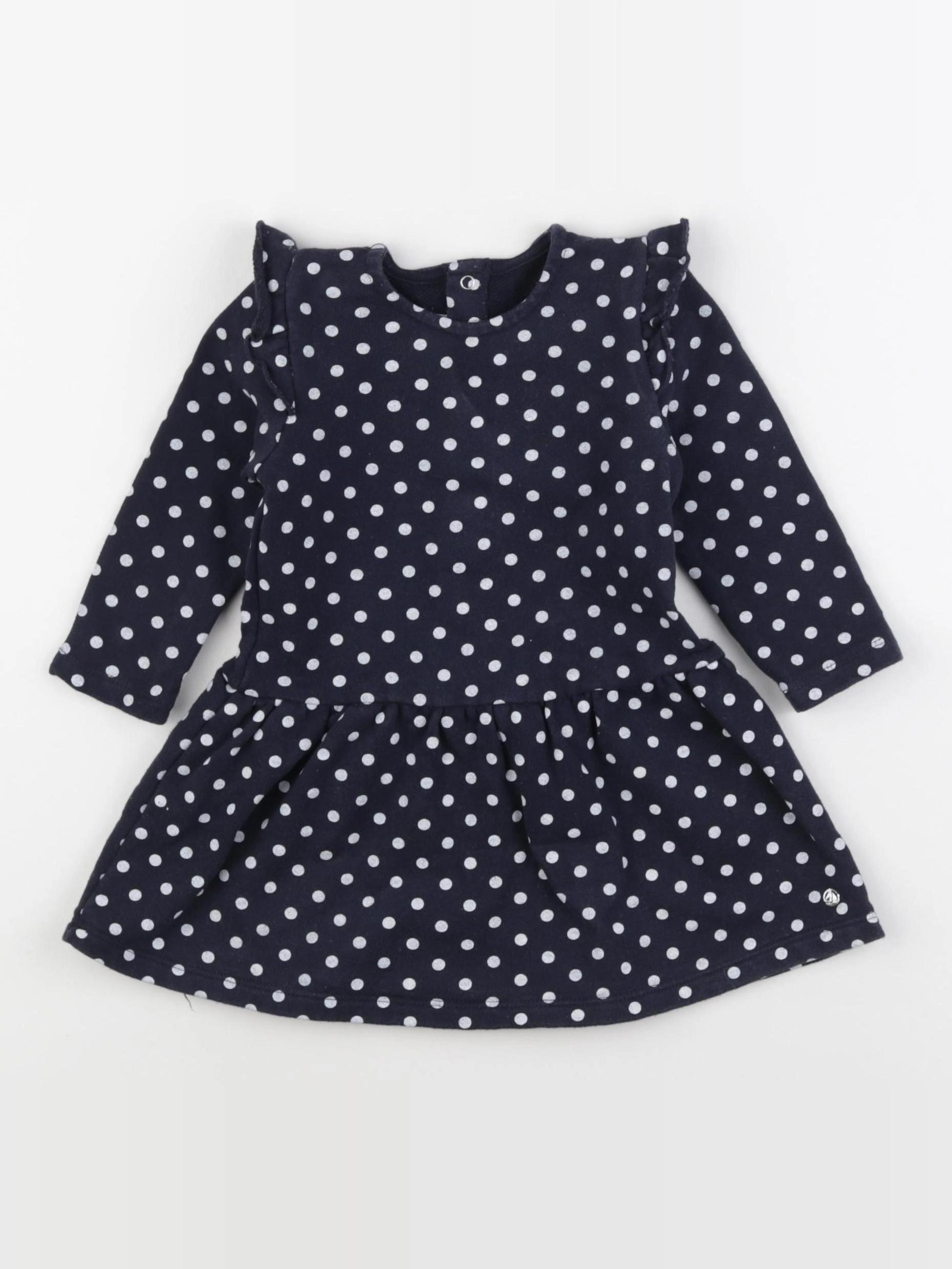 Petit Bateau - robe bleu - 18 mois