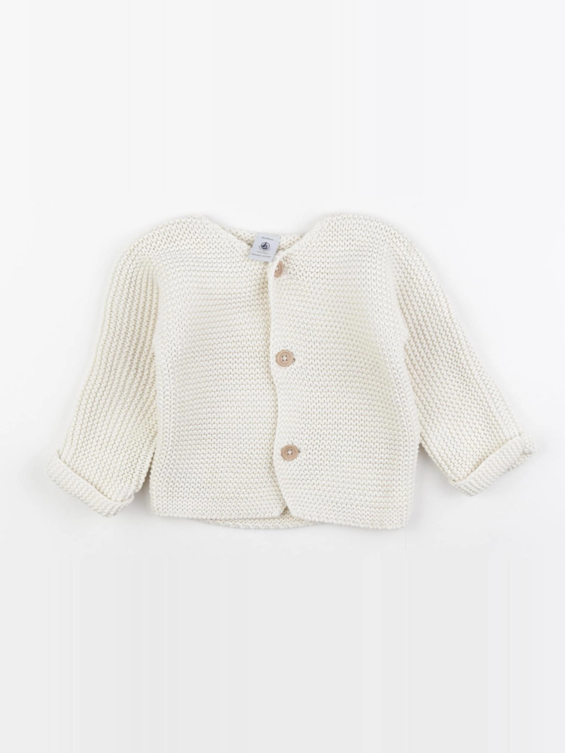 Petit Bateau - gilet beige - 18 mois