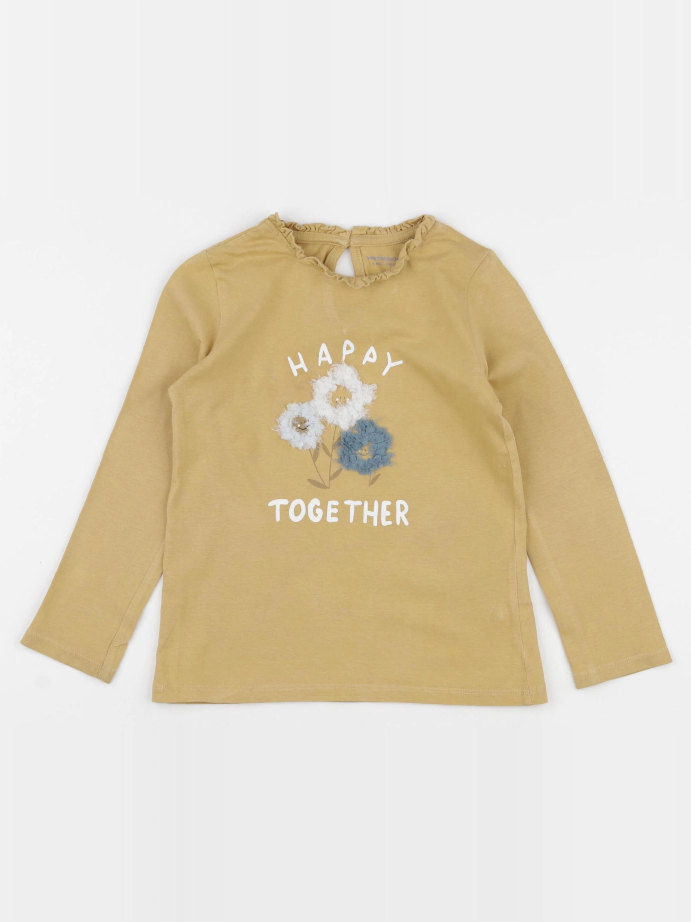 Vertbaudet - tee-shirt jaune - 4 ans