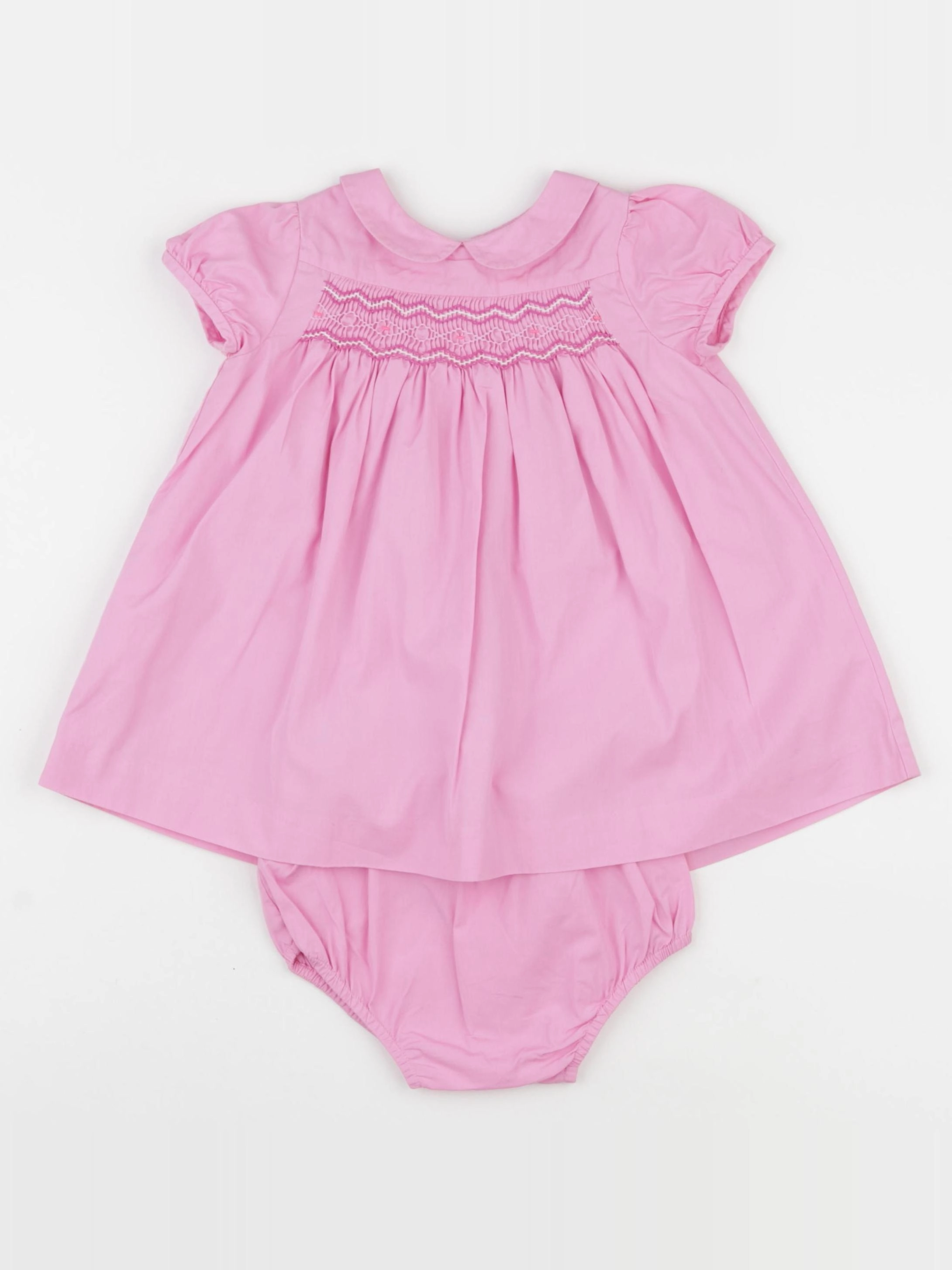Jacadi - robe rose - 12 mois