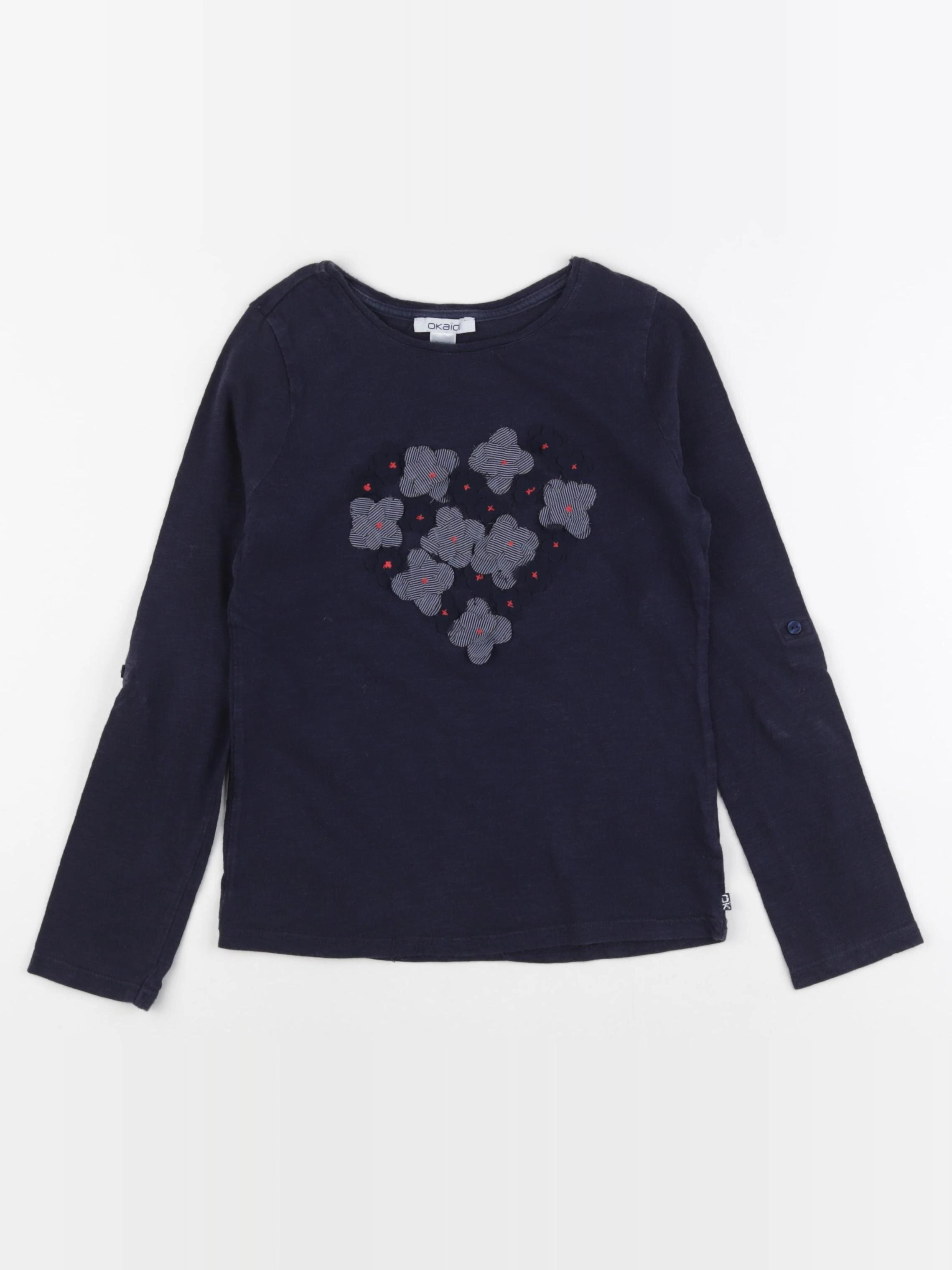 Okaidi - tee-shirt bleu - 8 ans