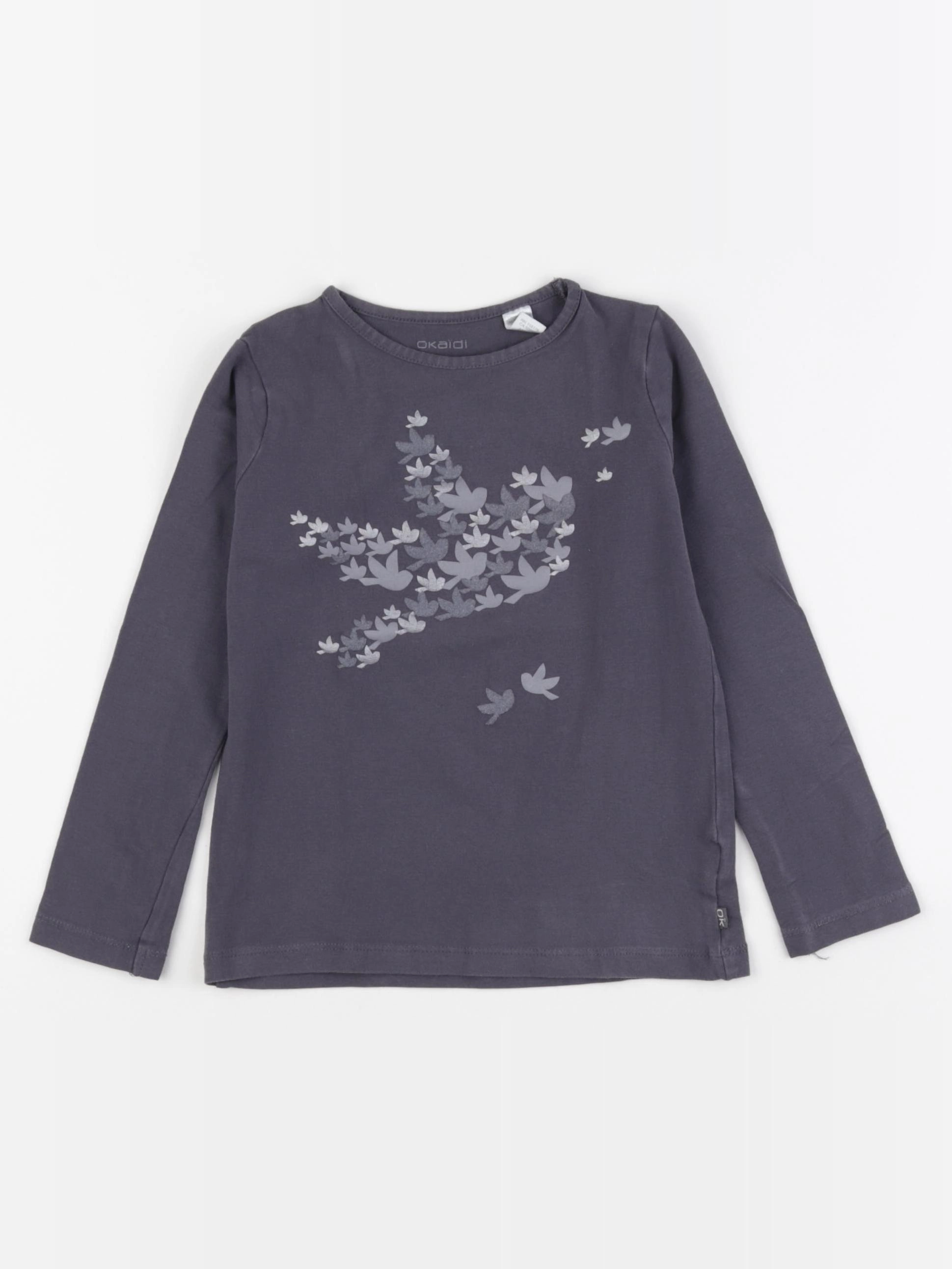 Okaidi - tee-shirt gris - 6 ans