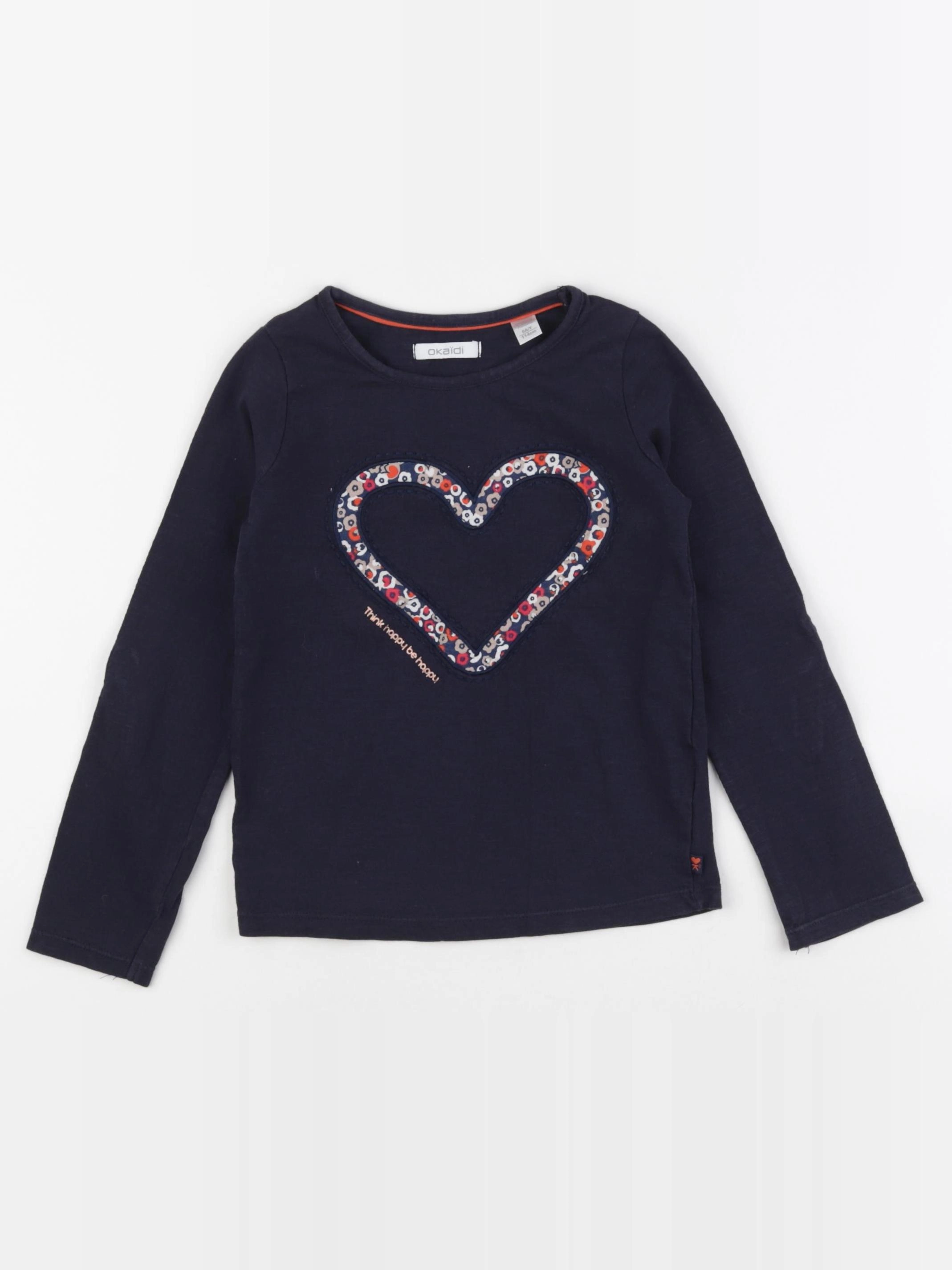 Okaidi - tee-shirt bleu - 6 ans