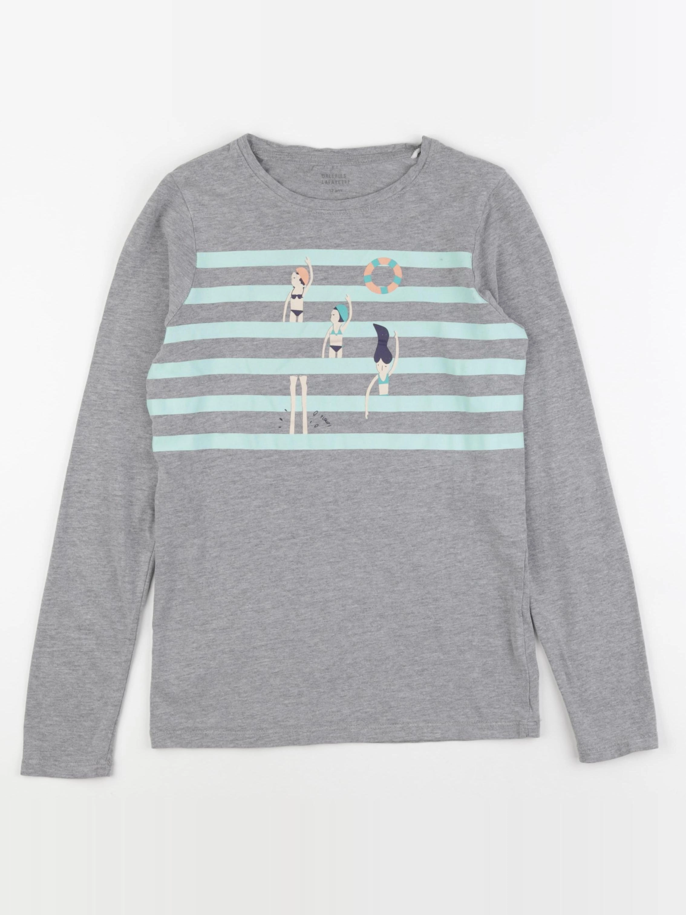 Galeries Lafayette - tee-shirt gris - 12 ans