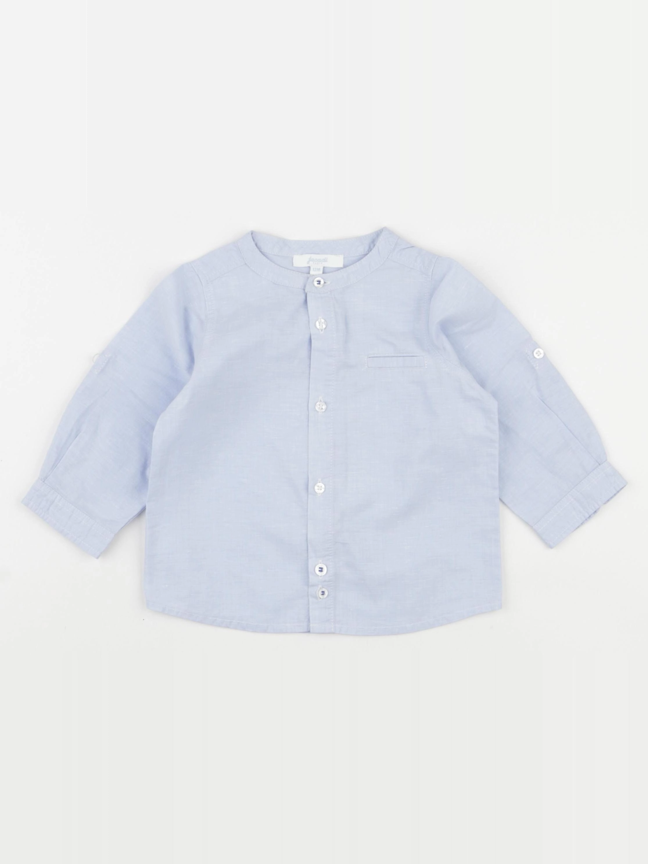 Jacadi - chemise bleu - 12 mois