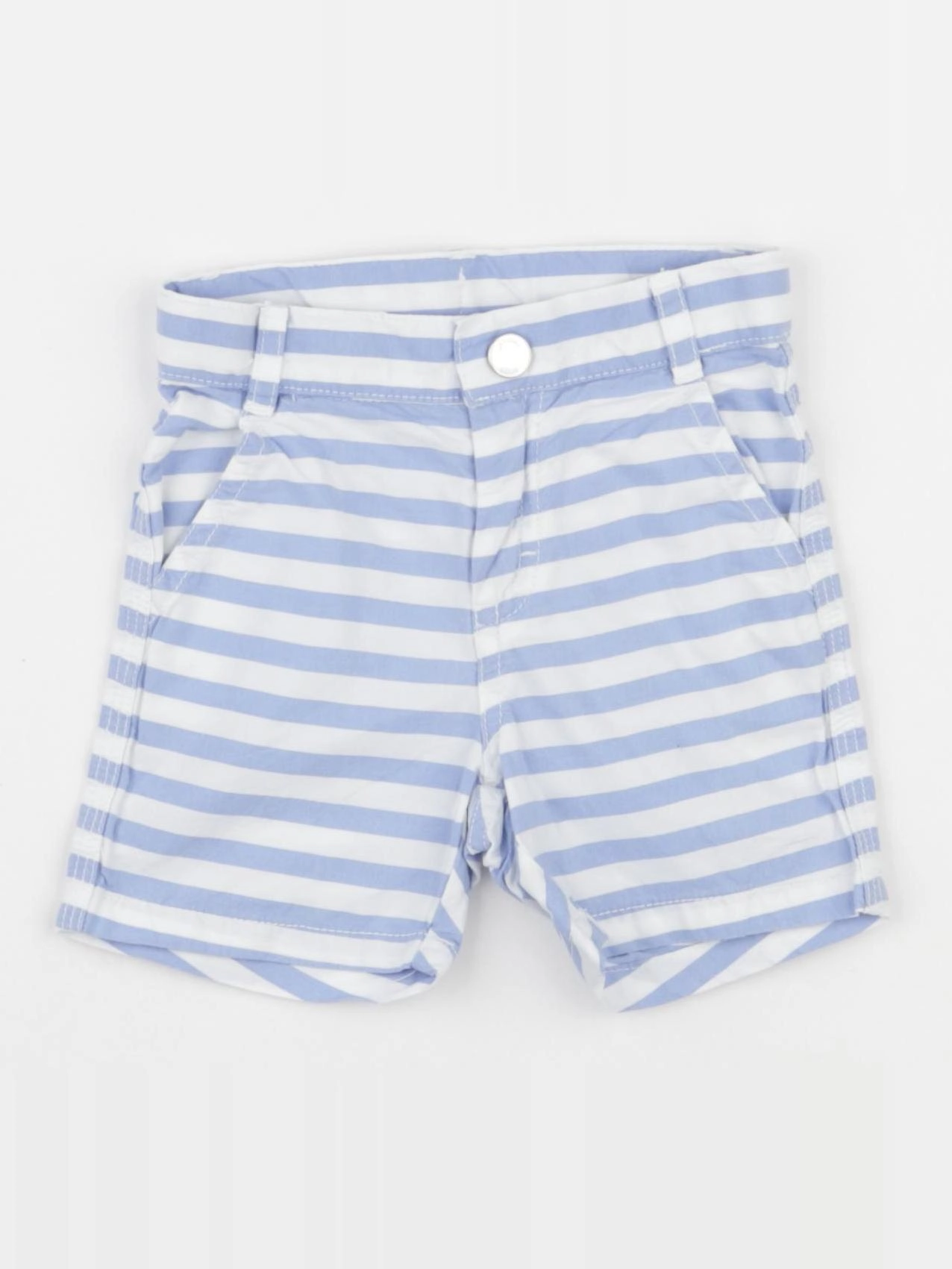 Jacadi - short blanc, bleu - 12 mois