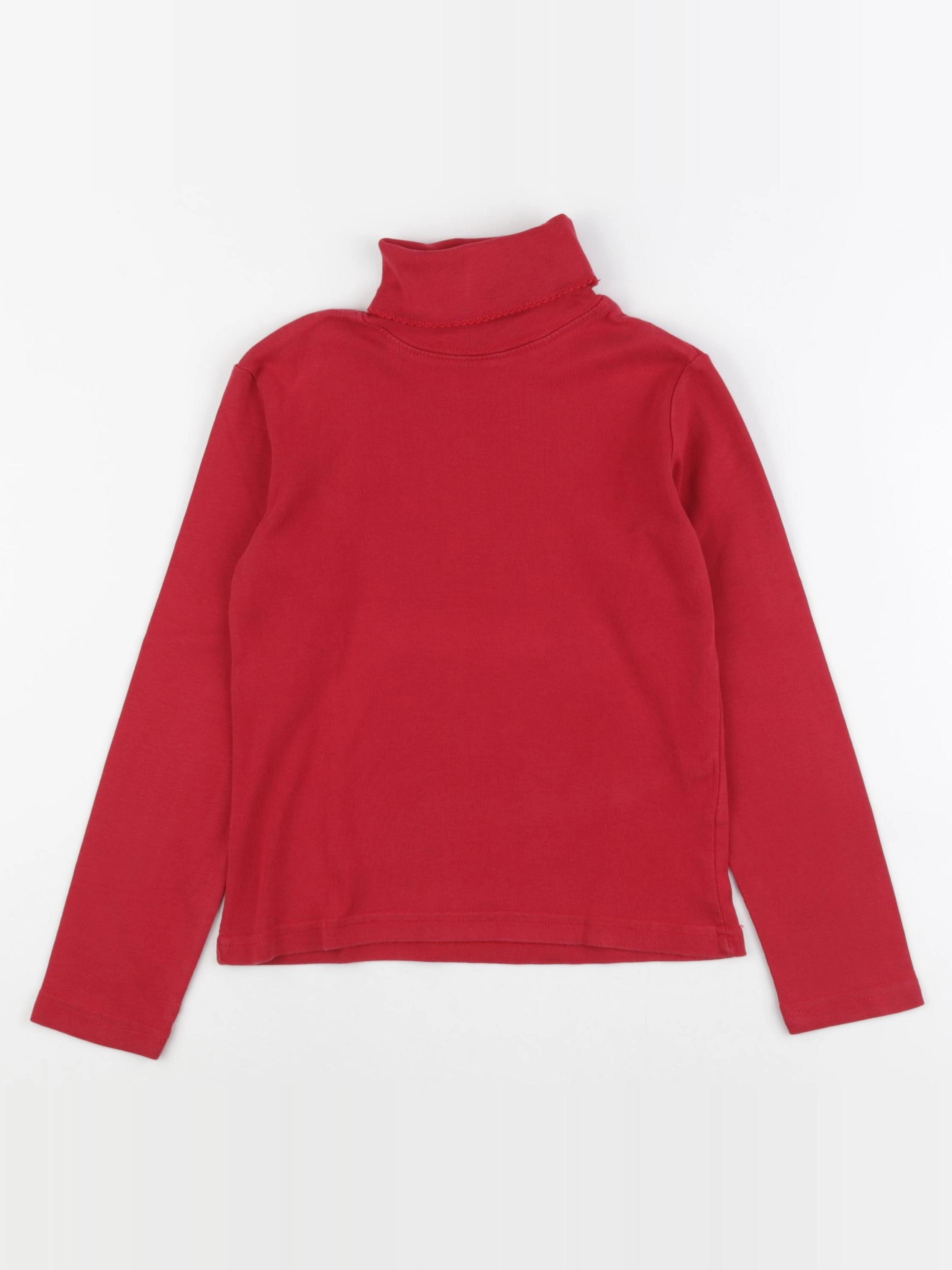 H&M - sous-pull rouge - 7/8 ans