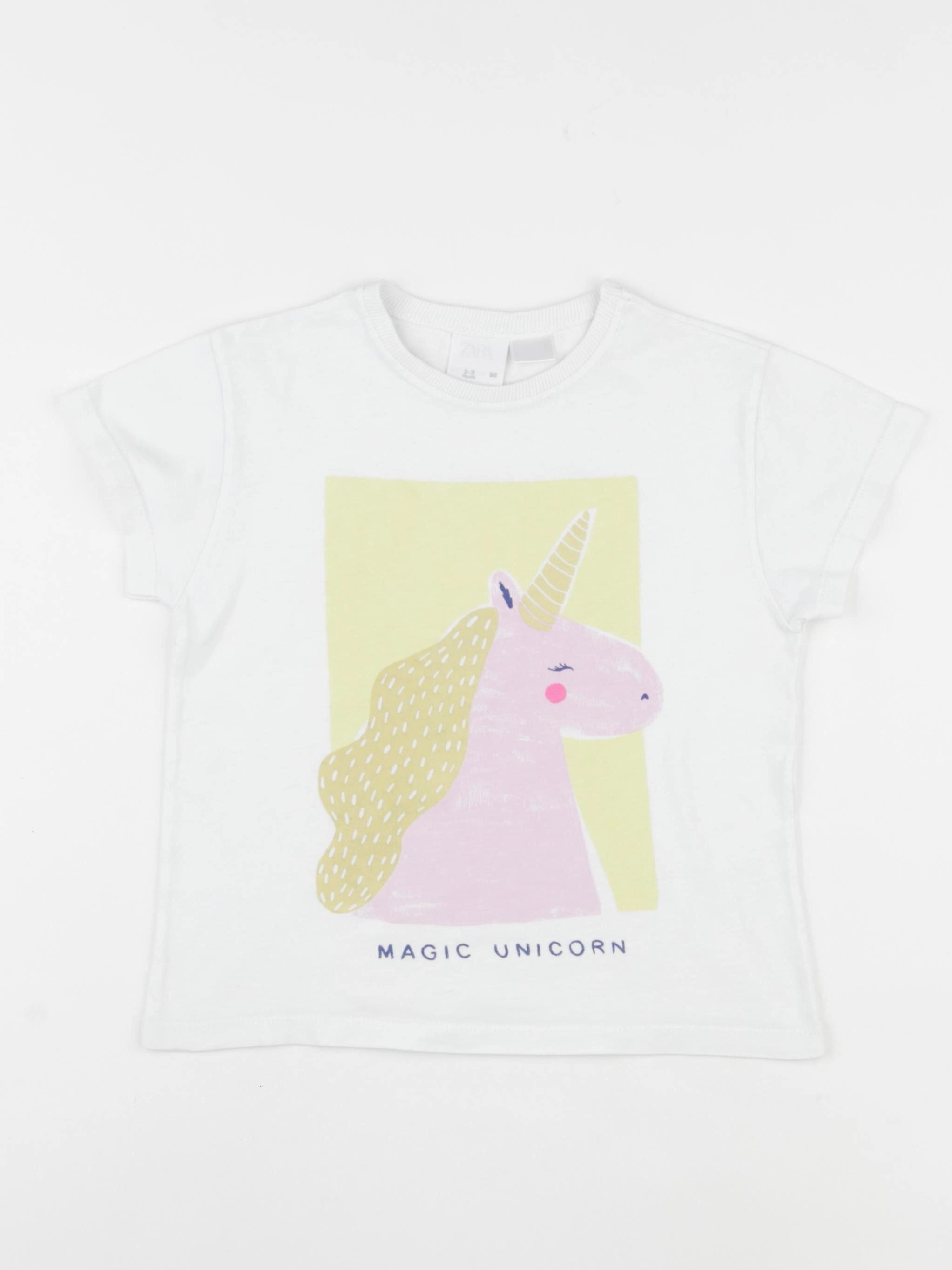 Zara - tee-shirt blanc - 2/3 ans