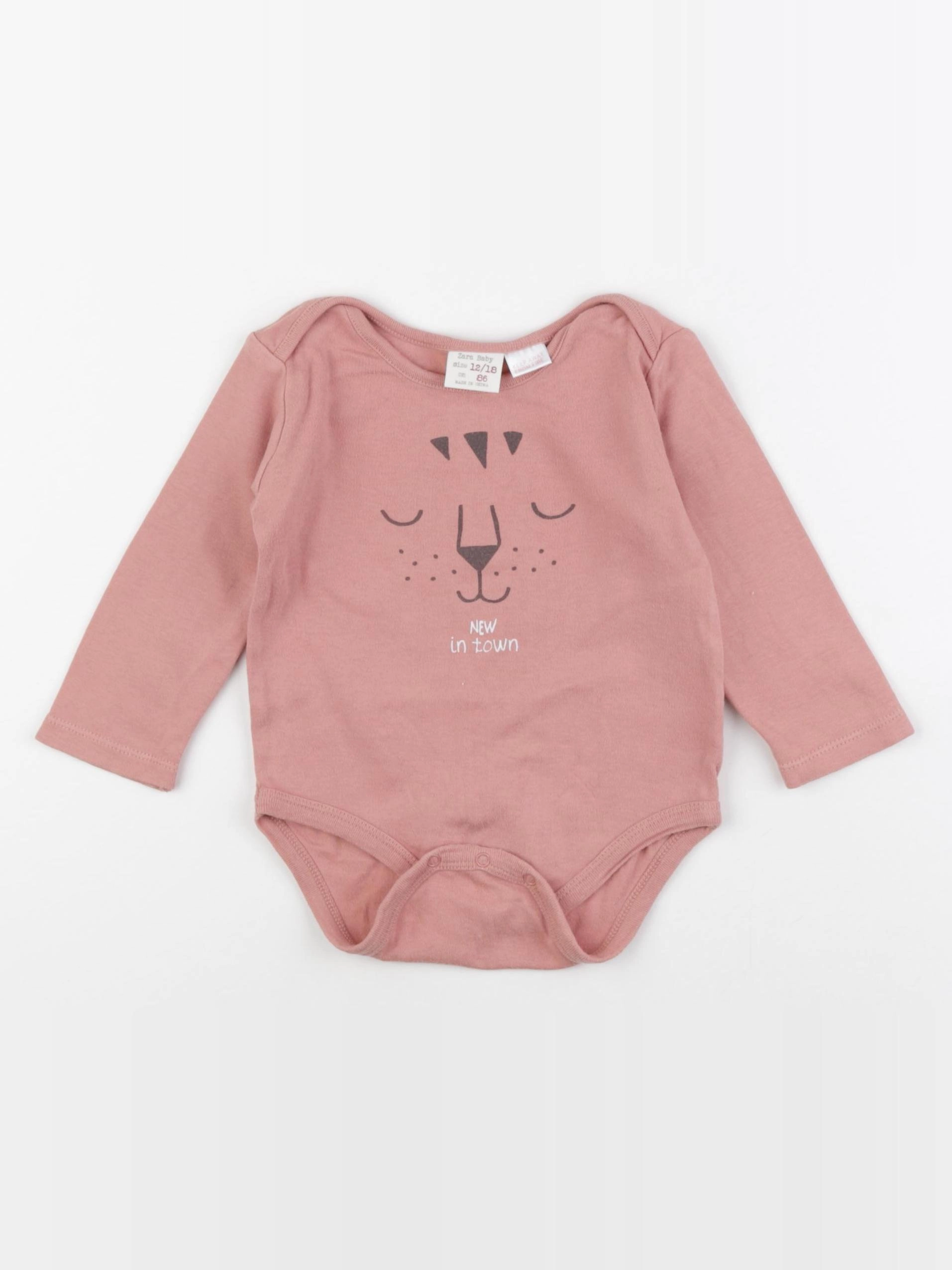 Zara - body rose - 12/18 mois
