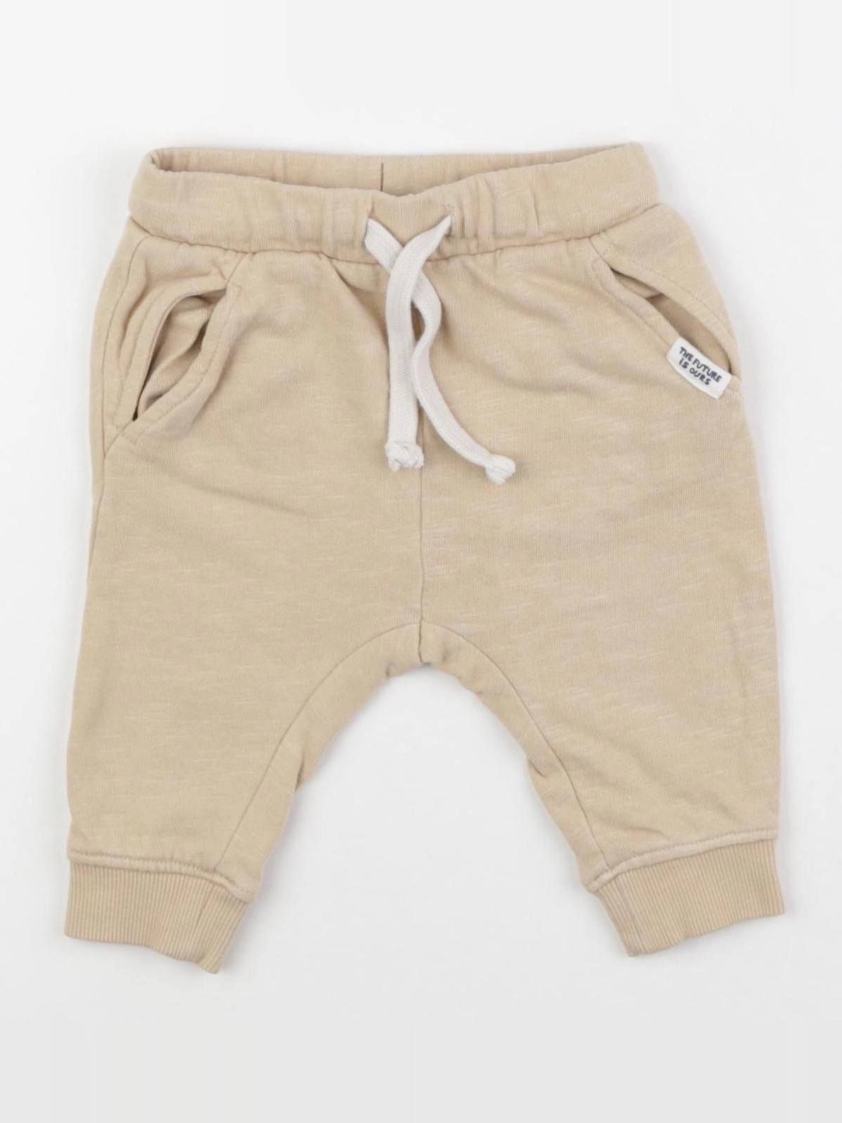 H&M - jogging beige - 3/6 mois