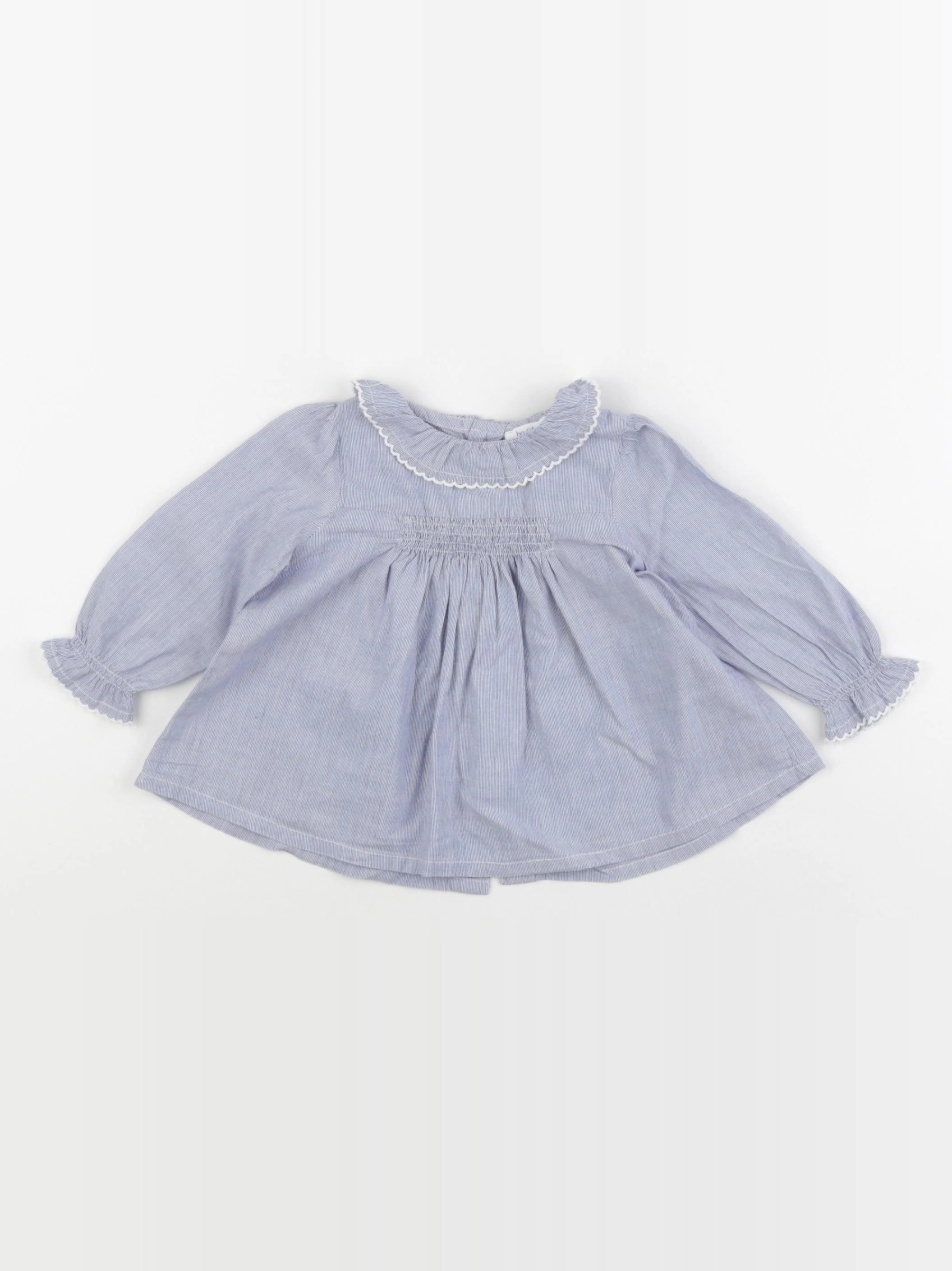 Boutchou - blouse bleu - 6 mois