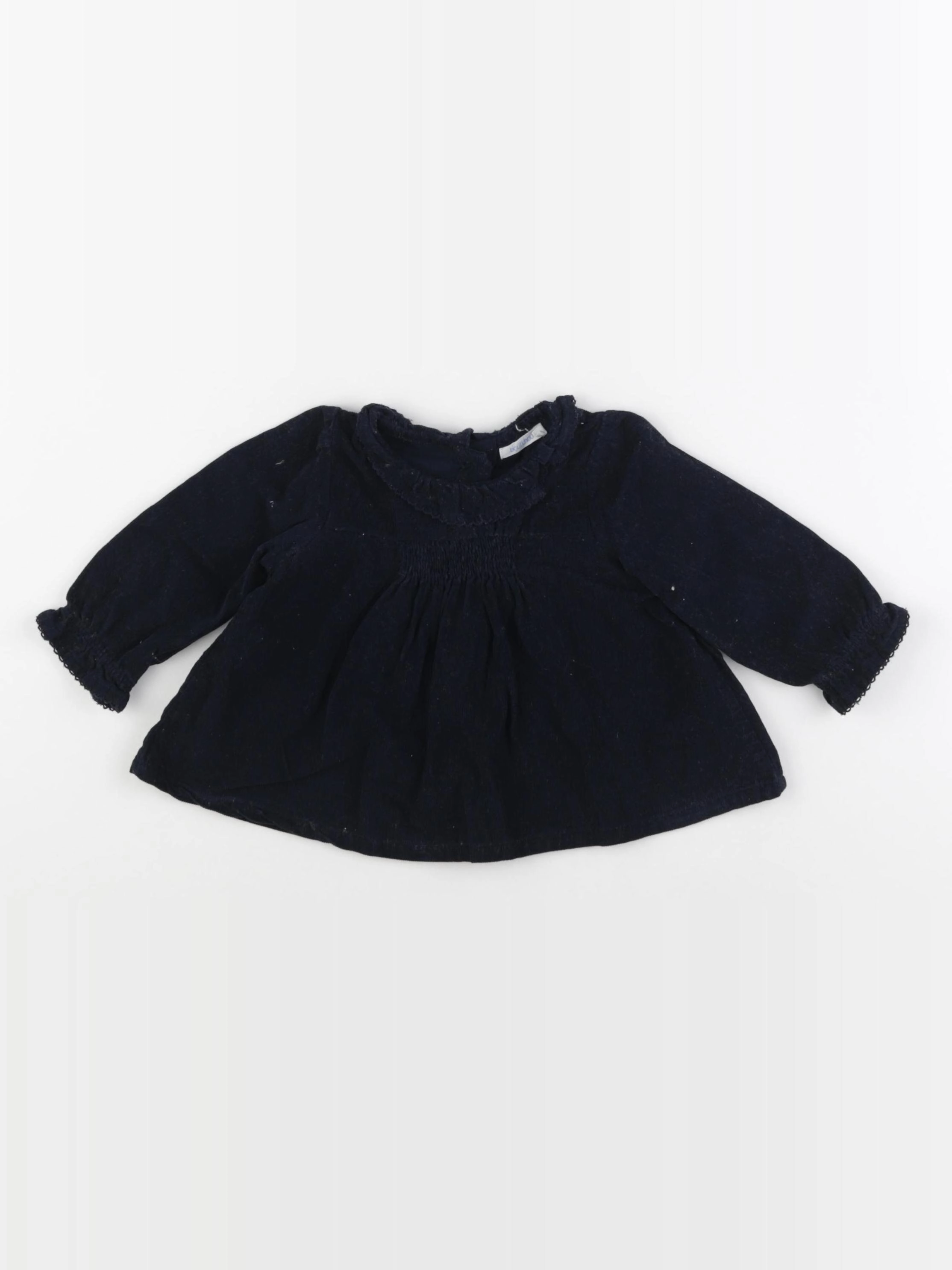 Boutchou - blouse bleu - 9 mois