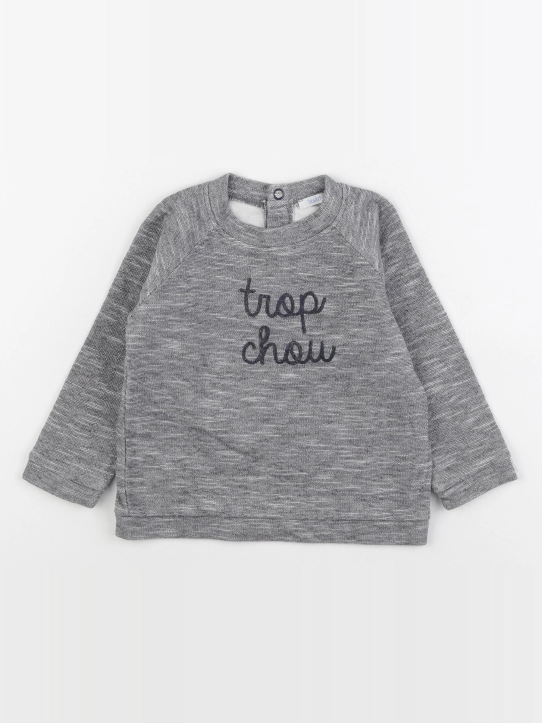 Boutchou - sweat gris - 18 mois