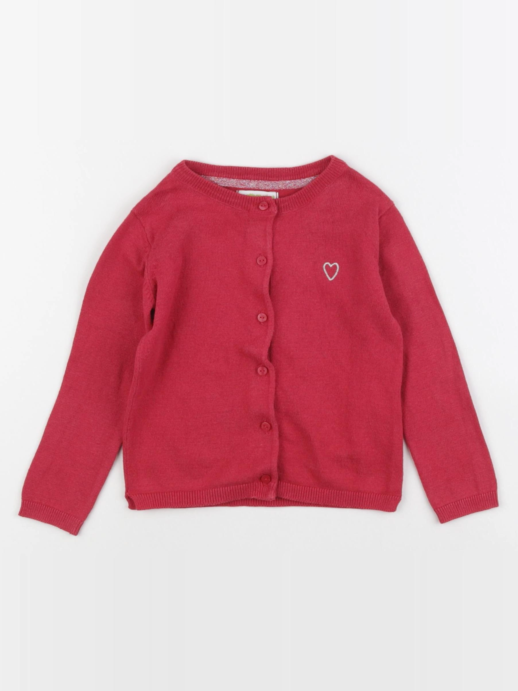 Vertbaudet - gilet rose - 2 ans
