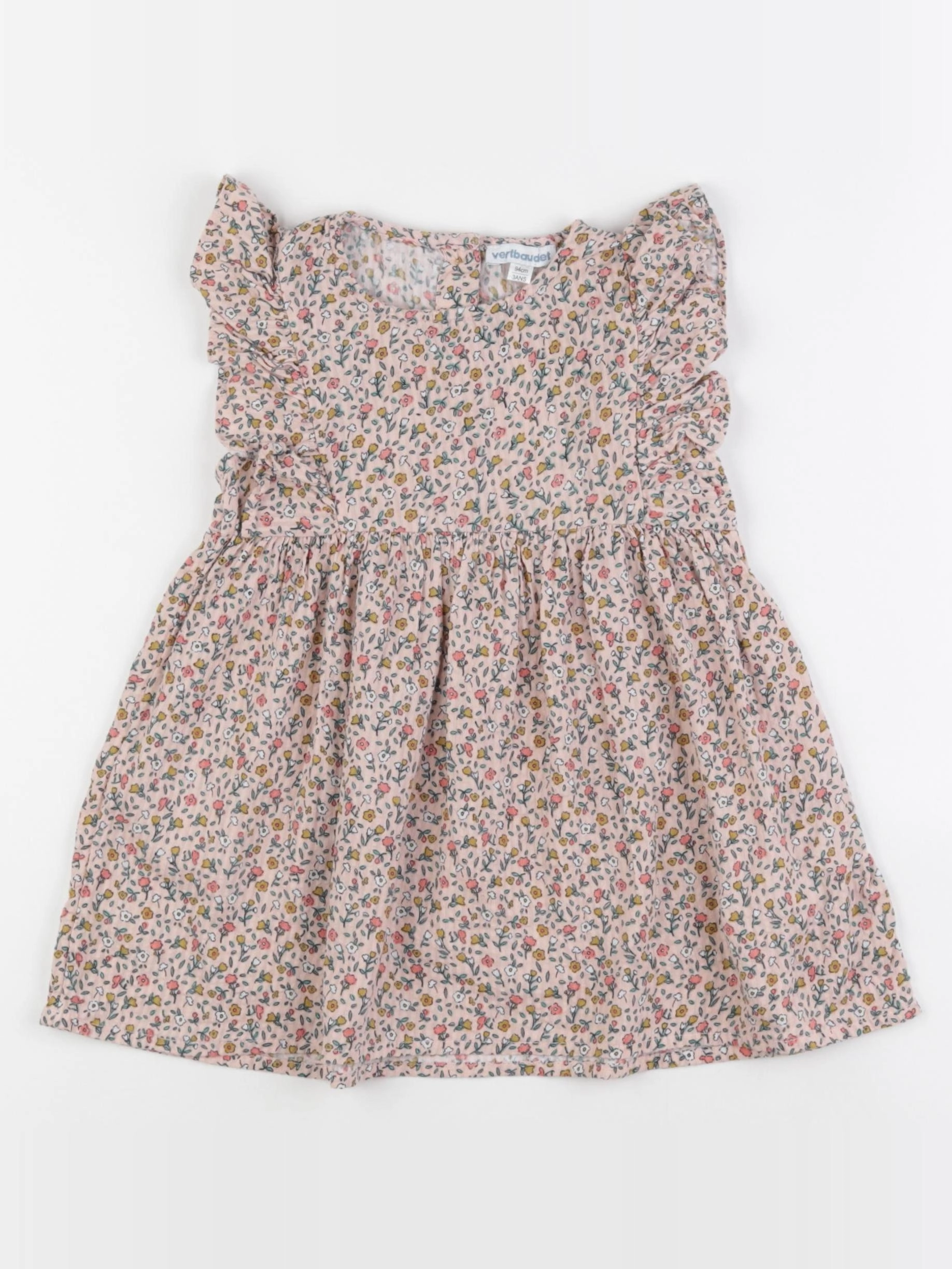 Vertbaudet - robe multicolore - 3 ans