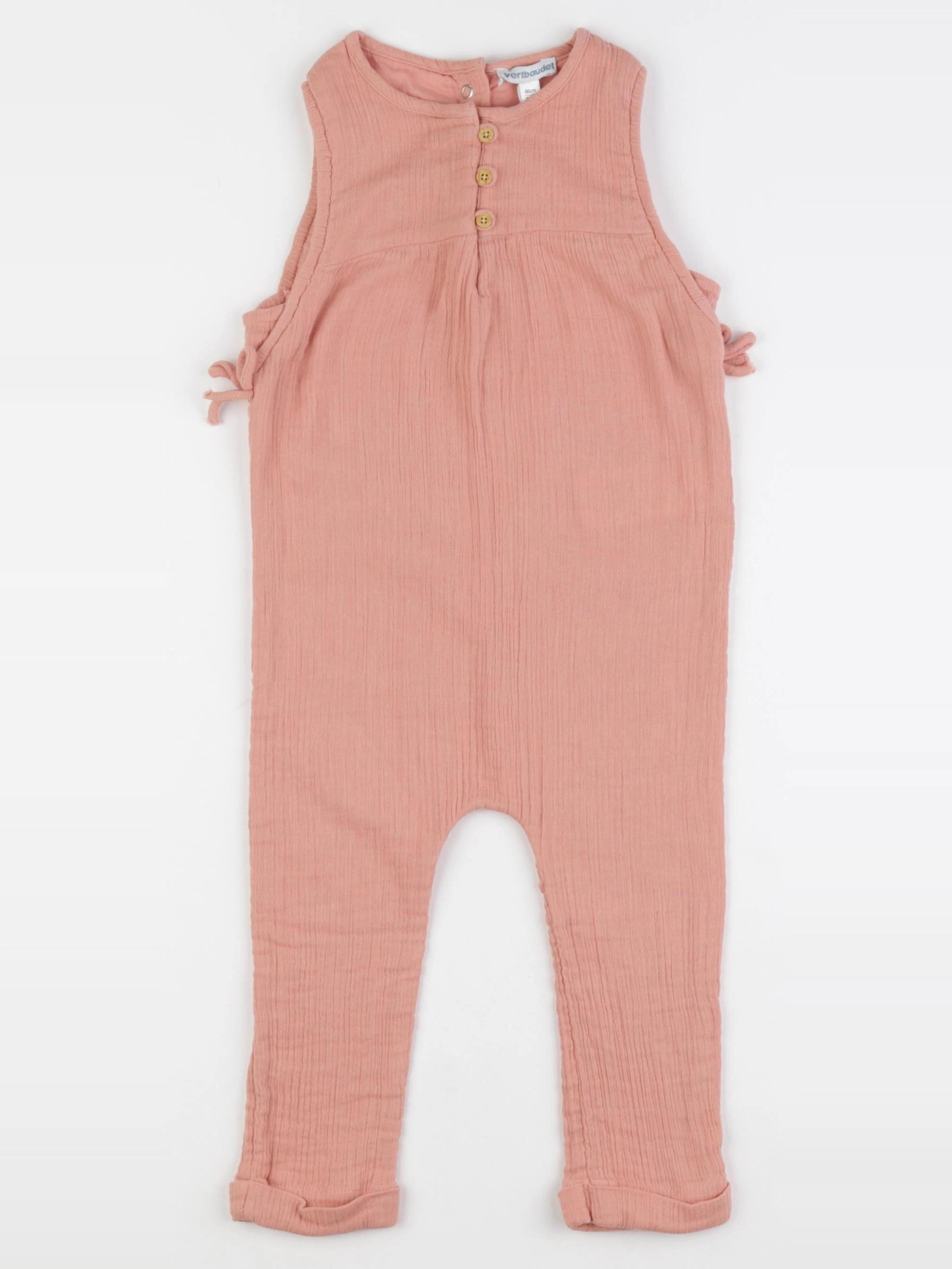Vertbaudet - combinaison rose - 2 ans
