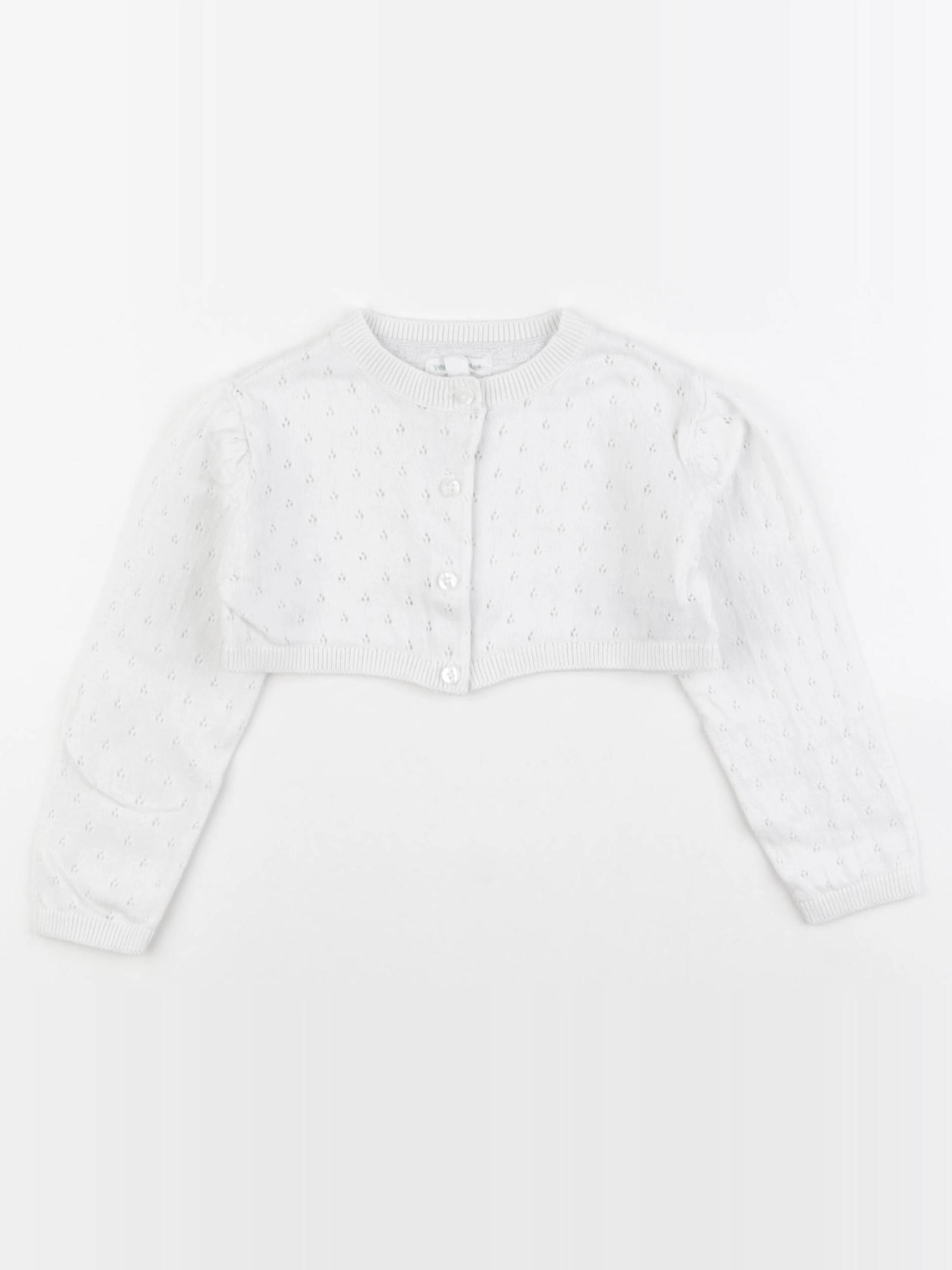 Vertbaudet - gilet blanc - 3 ans