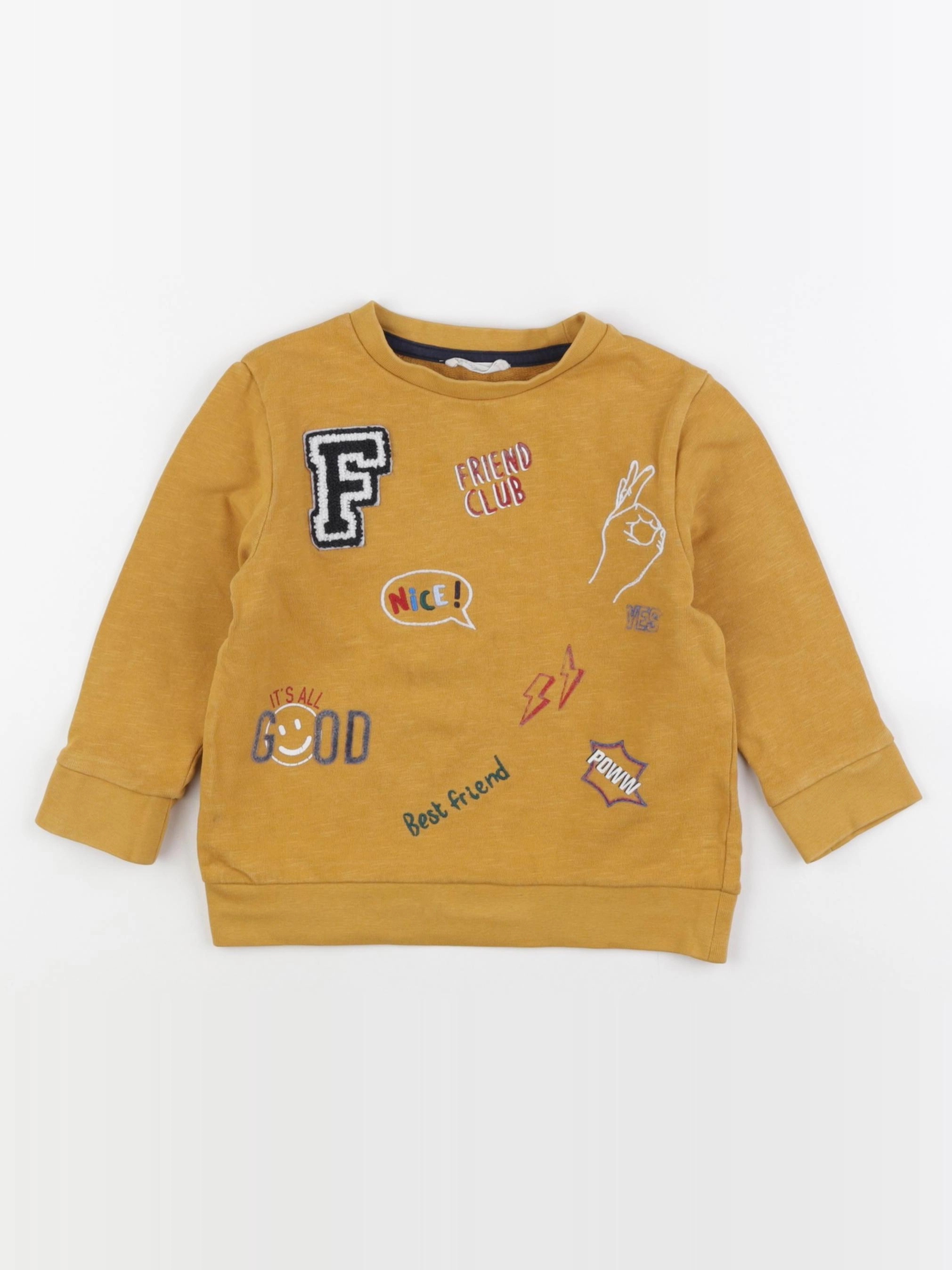 Little Cigogne - sweat jaune - 3 ans