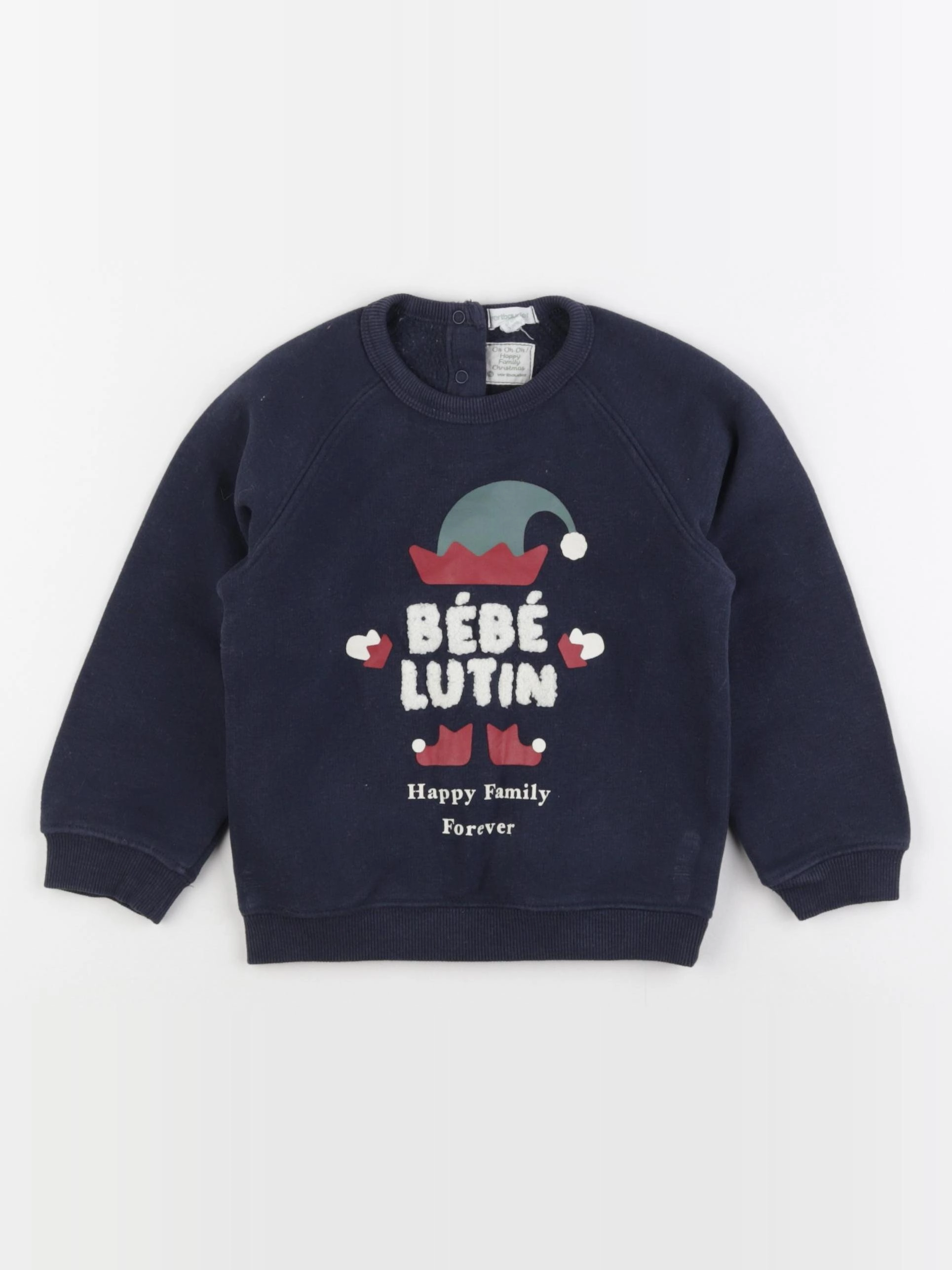 Vertbaudet - sweat bleu - 3 ans