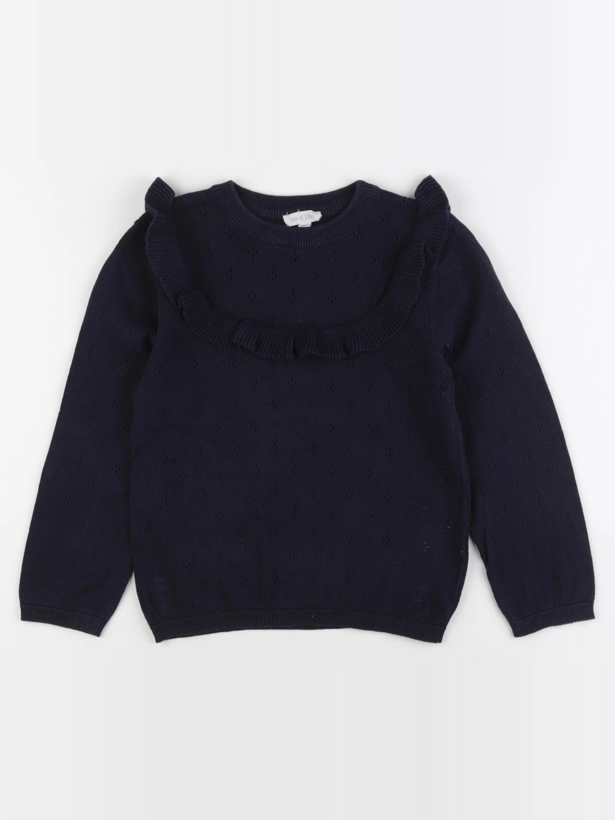Eden & Victor - pull bleu - 6 ans