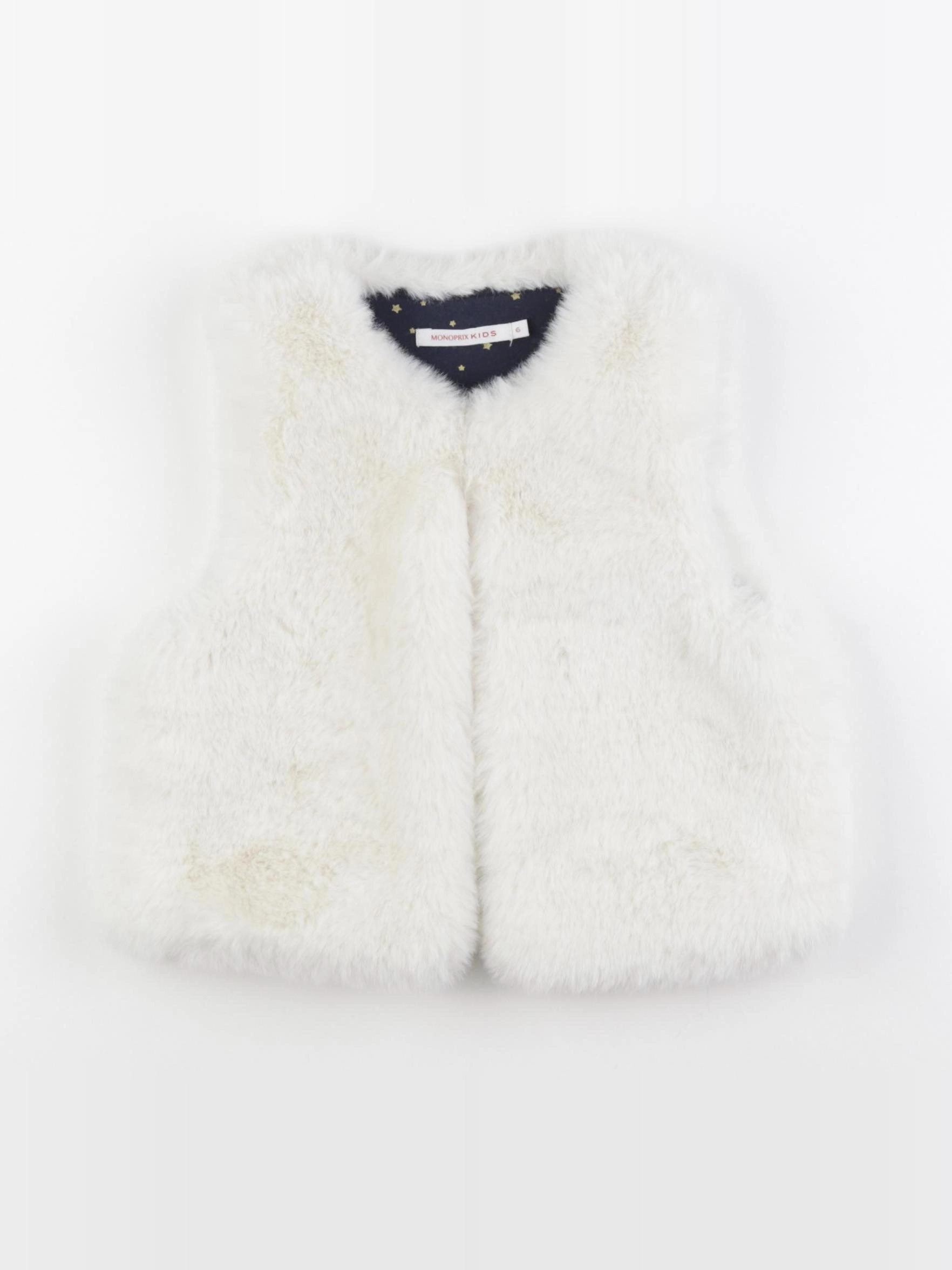 Monoprix - gilet blanc - 6 ans