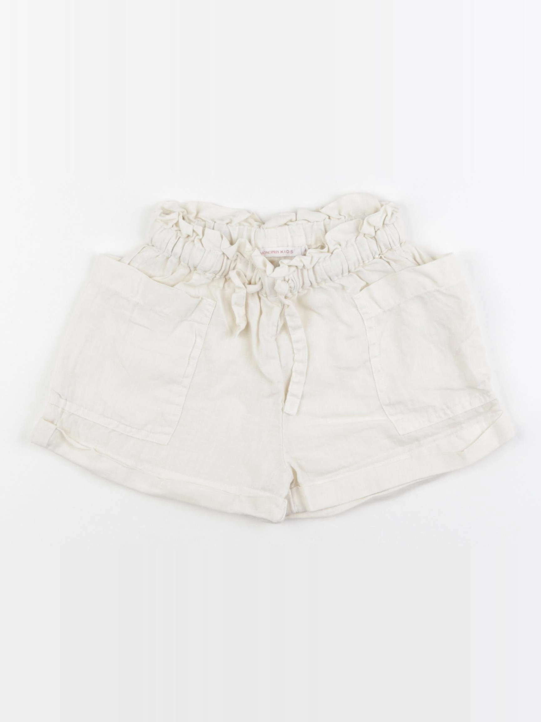 Monoprix - short blanc - 5 ans