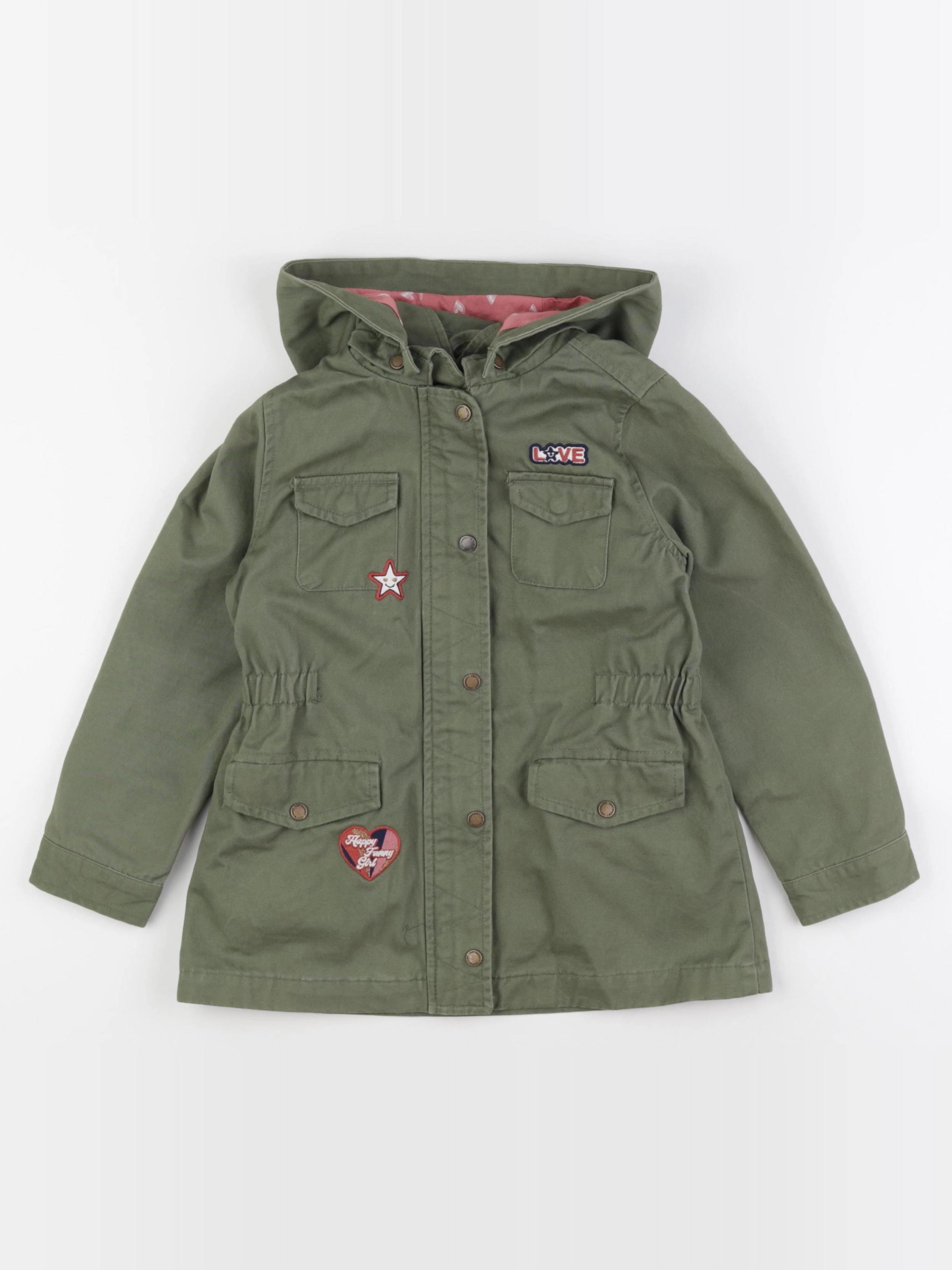Vertbaudet - manteau vert - 6 ans