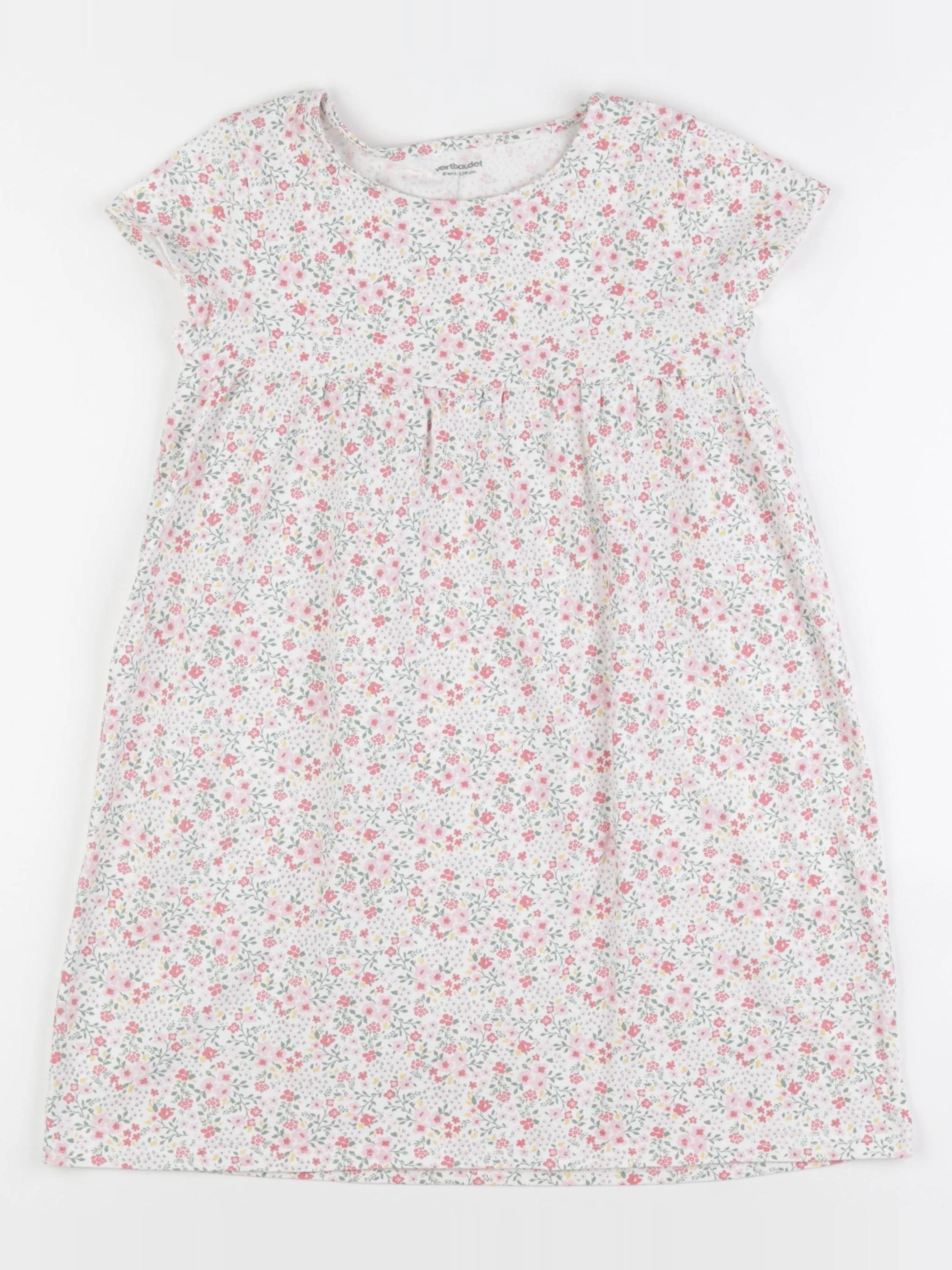 Vertbaudet - robe multicolore - 8 ans