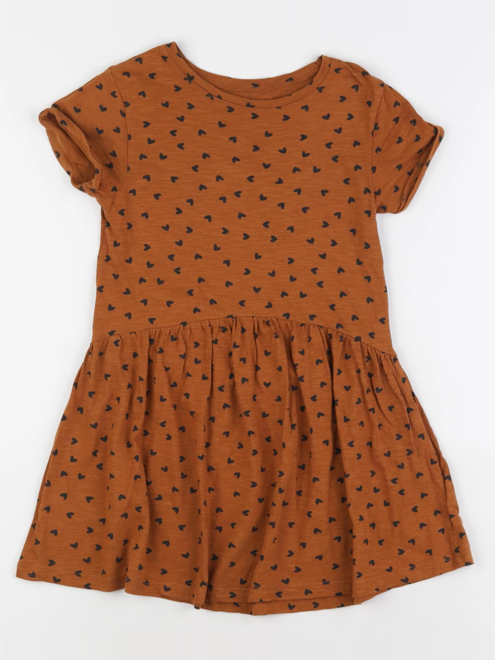 Vertbaudet - robe marron - 8 ans