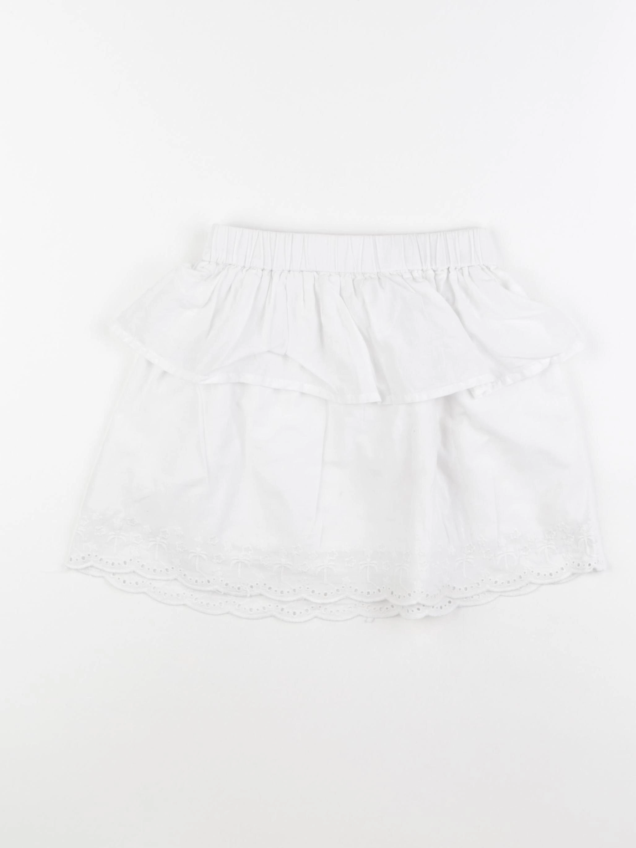 Vertbaudet - jupe blanc - 8 ans