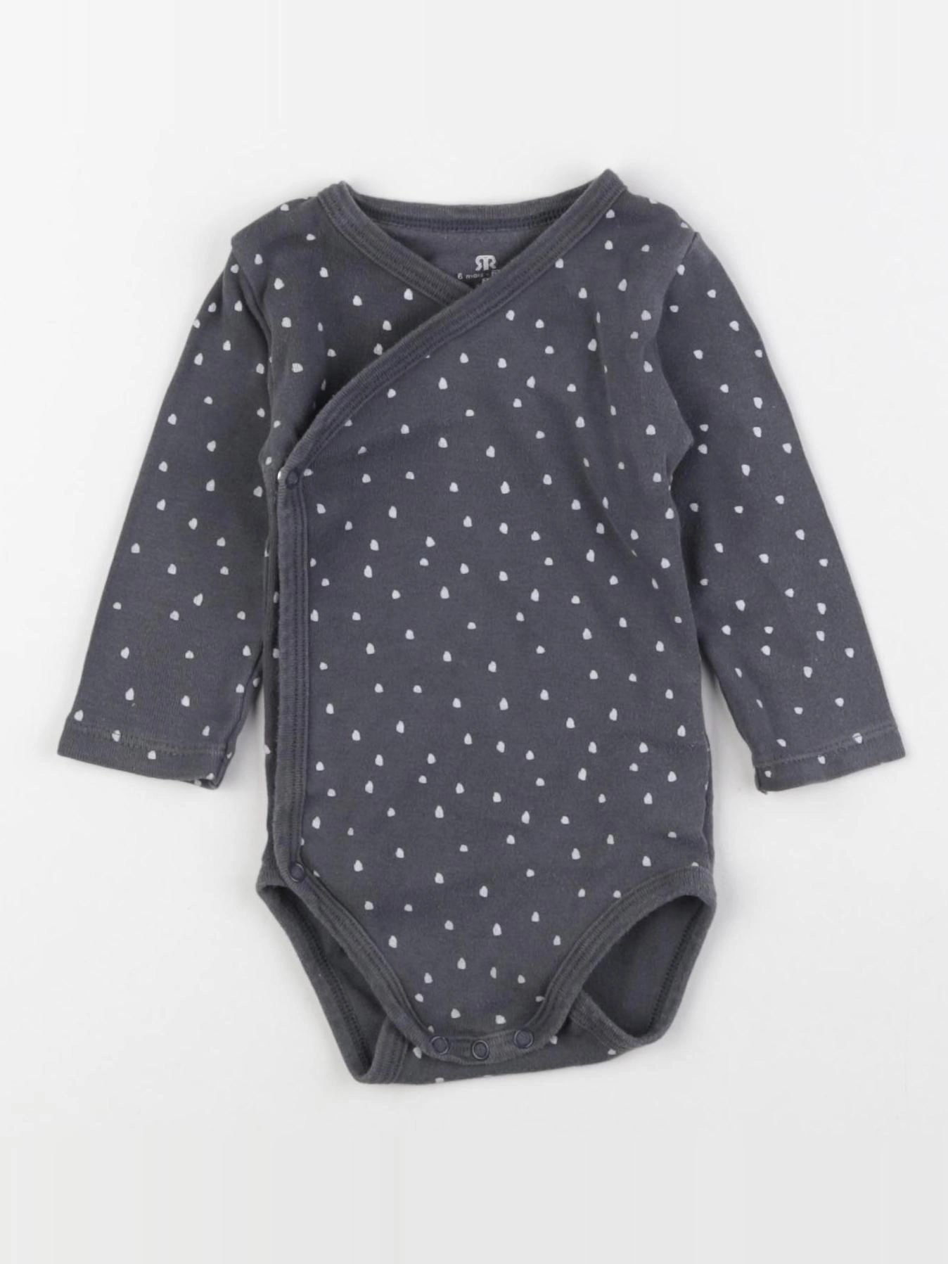 La Redoute - body gris - 6 mois