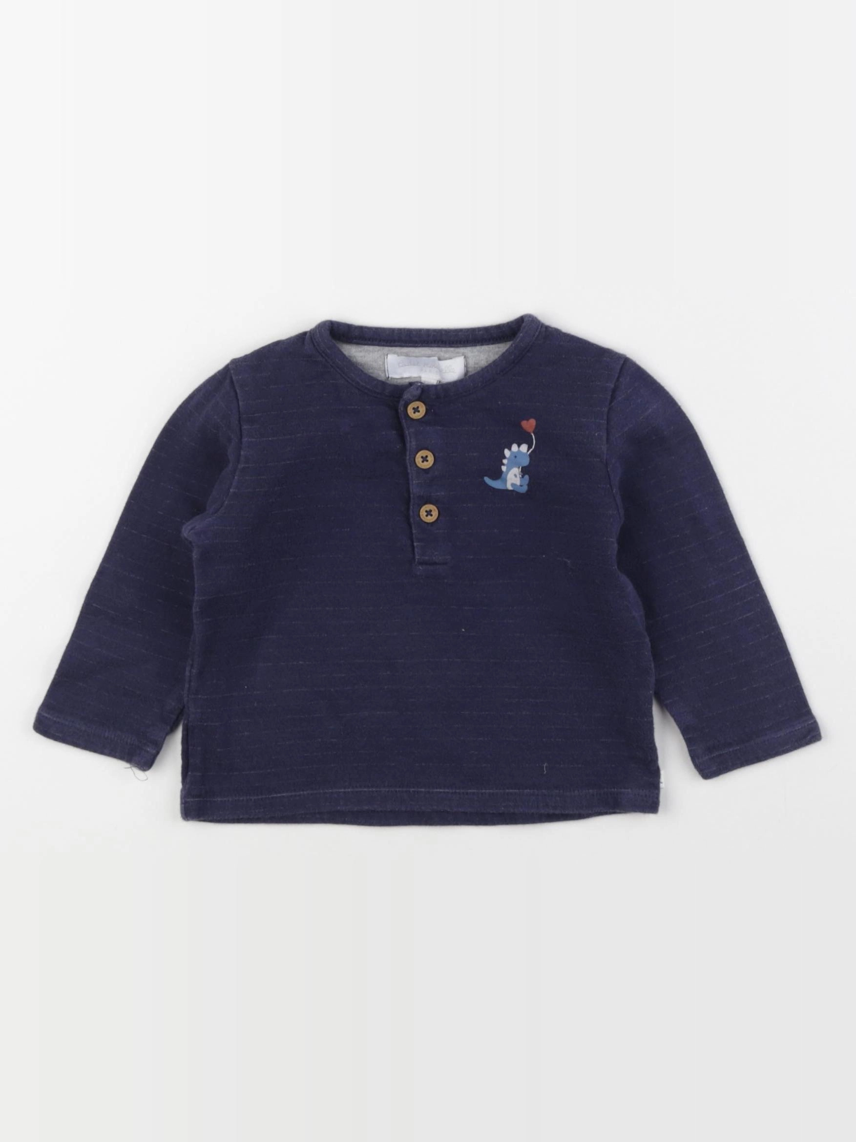 Cadet Rousselle - tee-shirt bleu - 12 mois