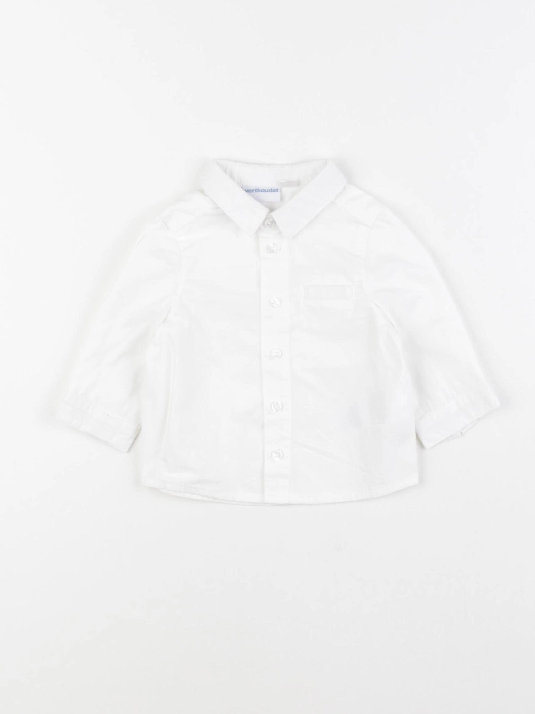 Vertbaudet - chemise blanc - 3 mois