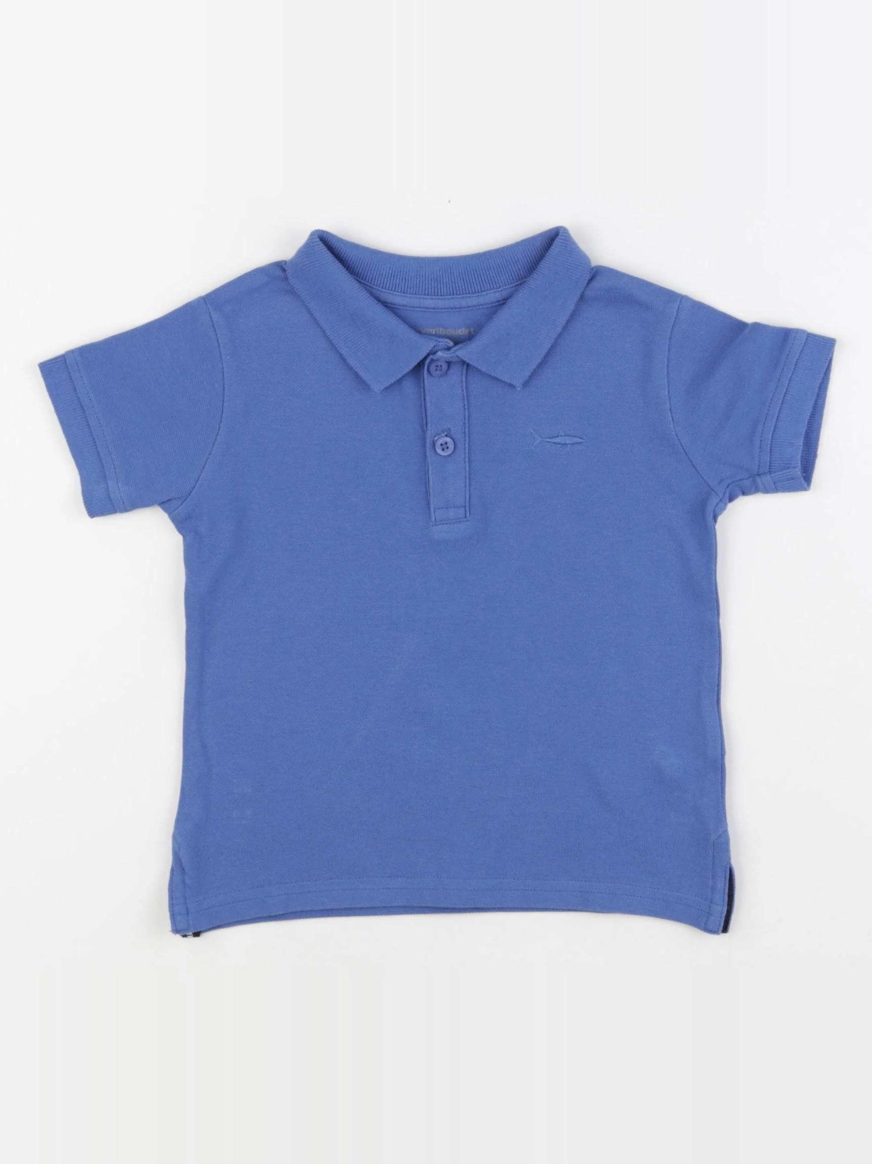 Vertbaudet - polo bleu - 2 ans