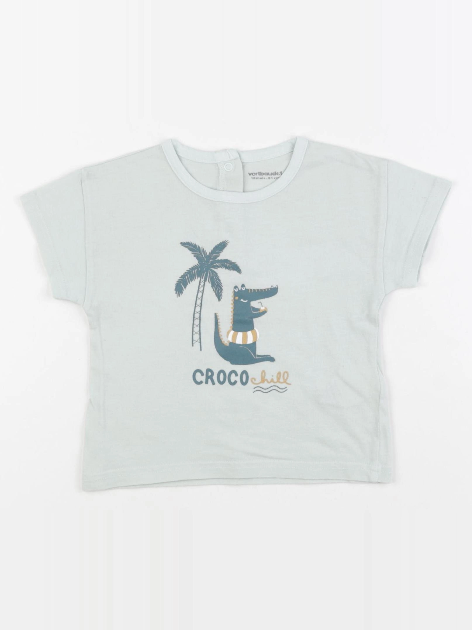 Vertbaudet - tee-shirt vert - 18 mois