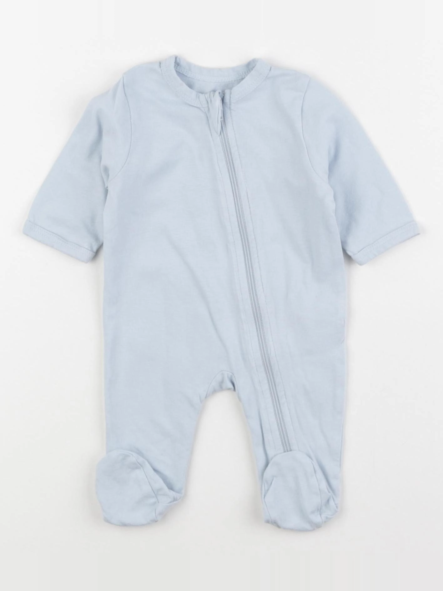 Vertbaudet - pyjama coton bleu - 1 mois
