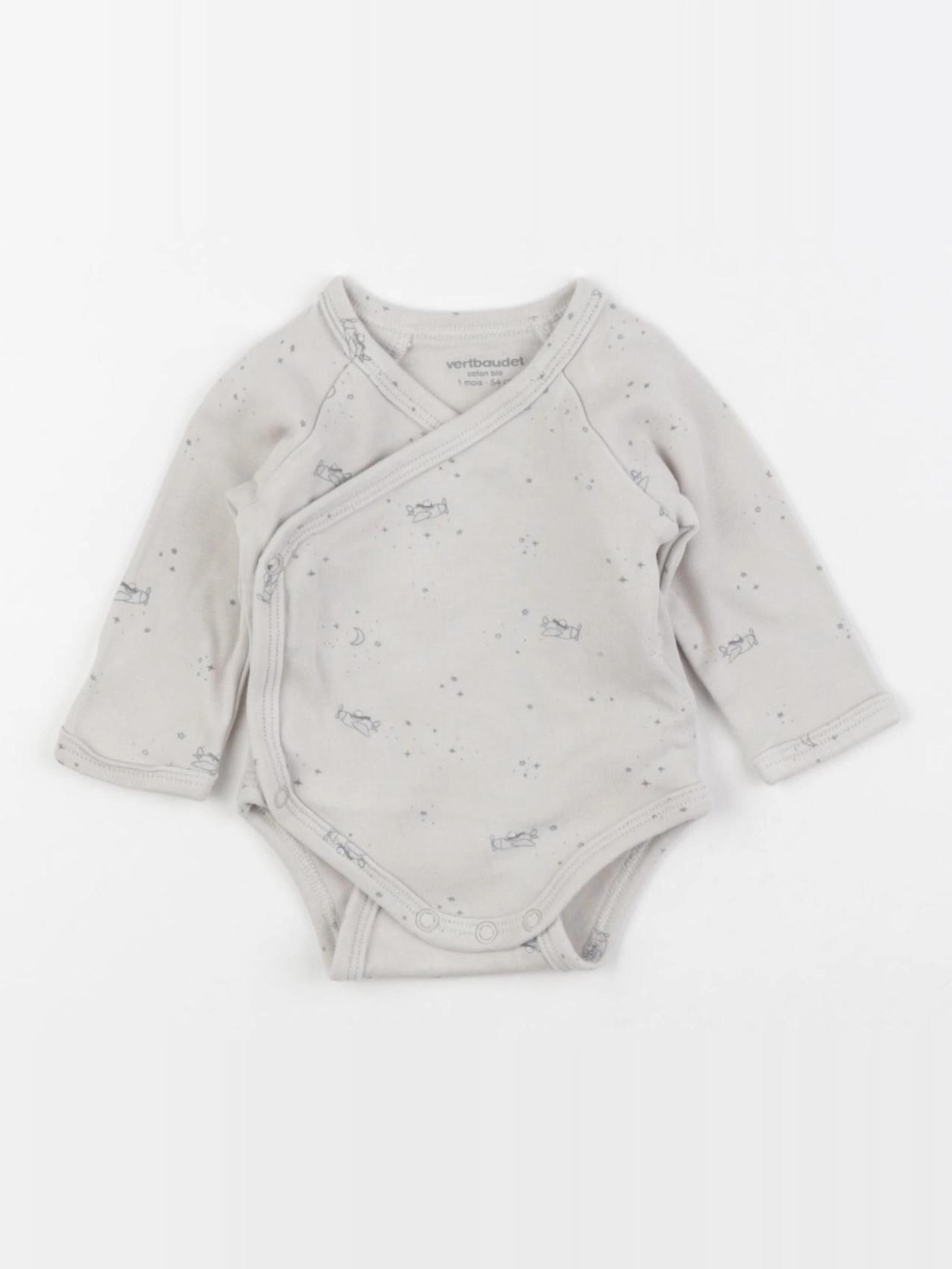 Vertbaudet - body beige - 1 mois